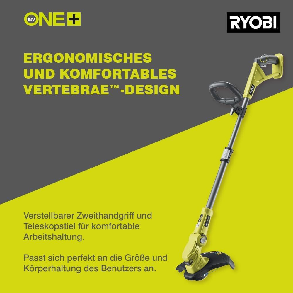 RYOBI Akku-Rasentrimmer, (1 St), RYOBI 18 V ONE+ Akku-Rasentrimmer OLT1832 (Schnittbreite 25-30 cm