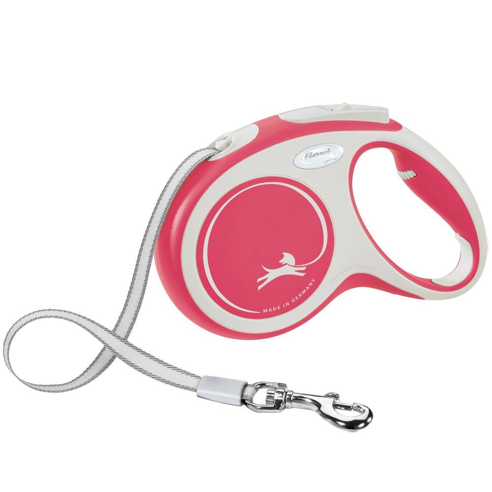 flexi Flexileine FLEXI Rollleine New COMFORT Gurt - 5m, bis 25kg Farbe: rot