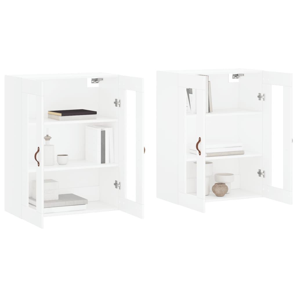 vidaXL Sideboard Wandschränke 2 Stk. Weiß günstig online kaufen