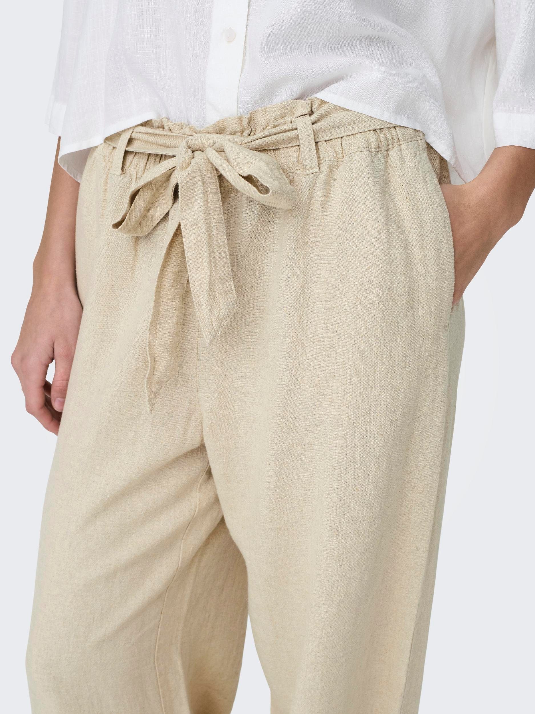 JDY Culotte JDYSAY MW LINEN BELT PANT WVN NOOS Sommerhose mit Leinen günstig online kaufen