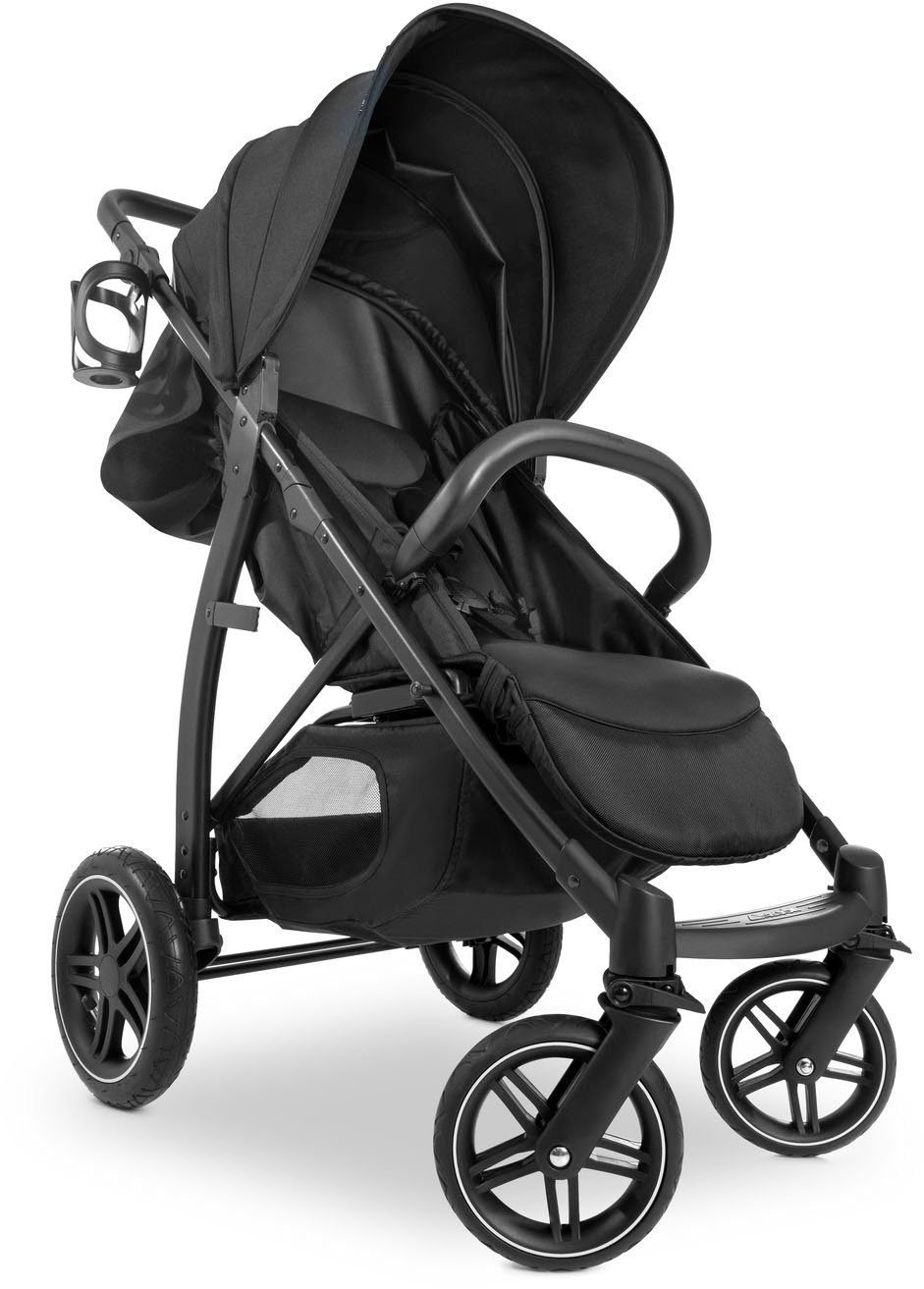 Hauck Kinder-Buggy Rapid 4D Air, black, mit verlängerbarem 3-Zonen Verdeck