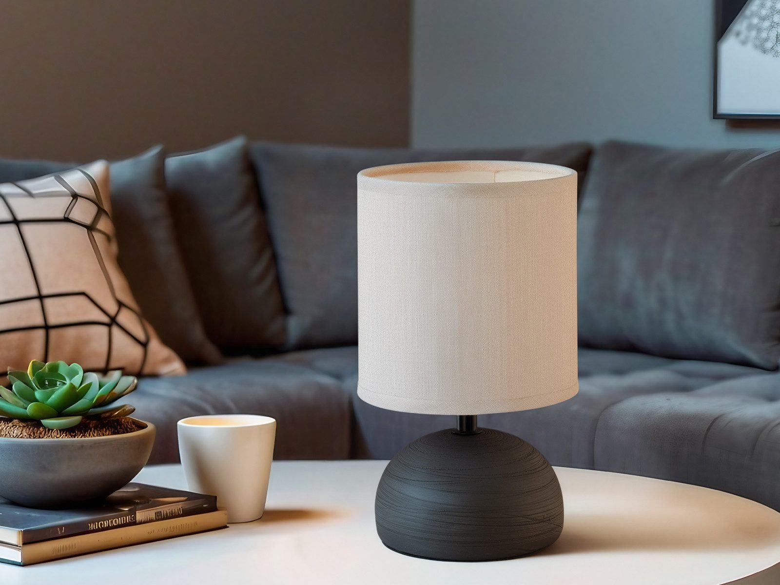 Reality Leuchten Nachttischlampe, Dimmfunktion, LED wechselbar, günstig online kaufen