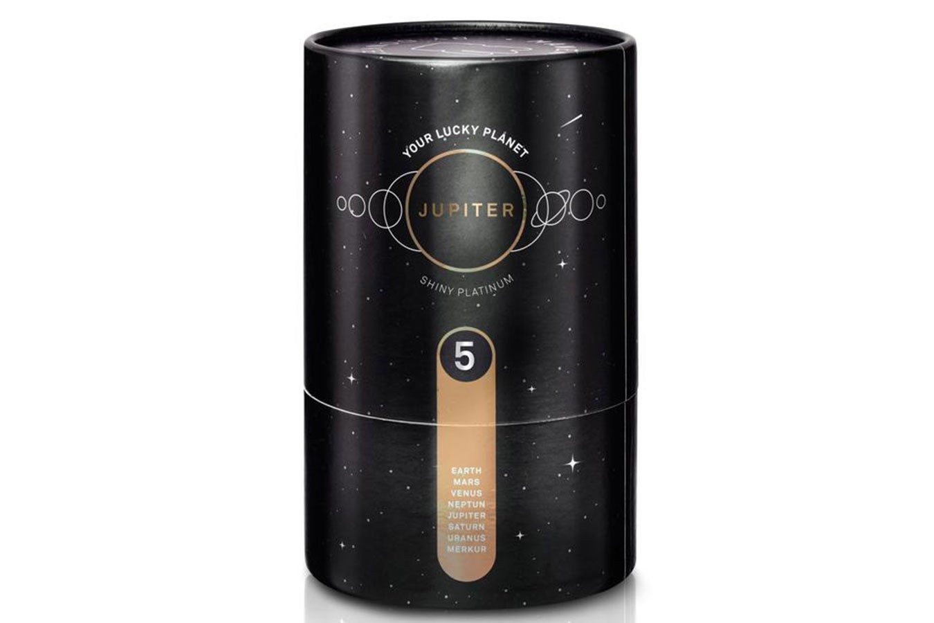 daslagerhaus living Kosmetiktasche Winkekatze Lucky Cat Cosmic shiny platin