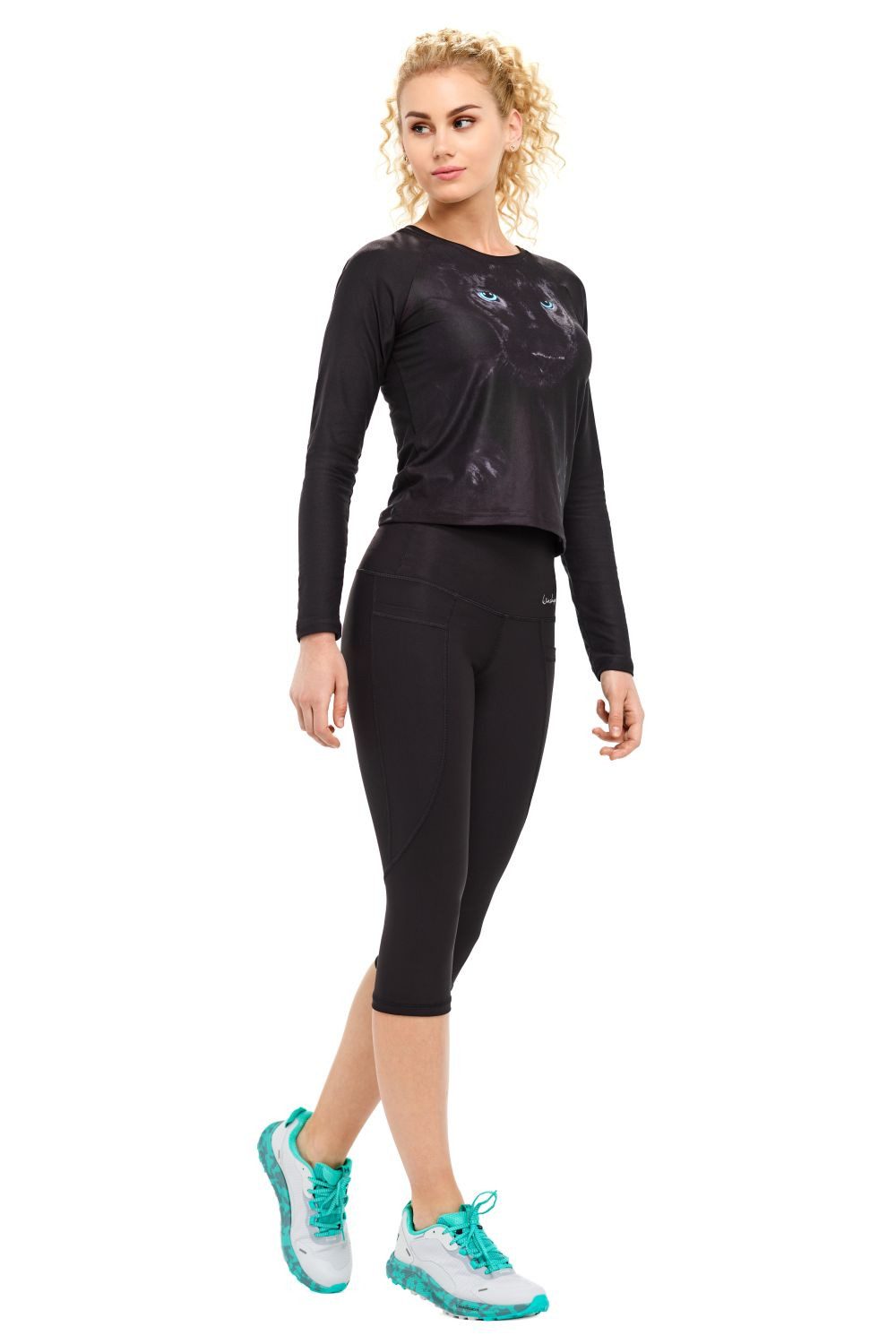Winshape Leggings ¾-Functional Comfort HWL215C High Waist mit praktischen Taschen