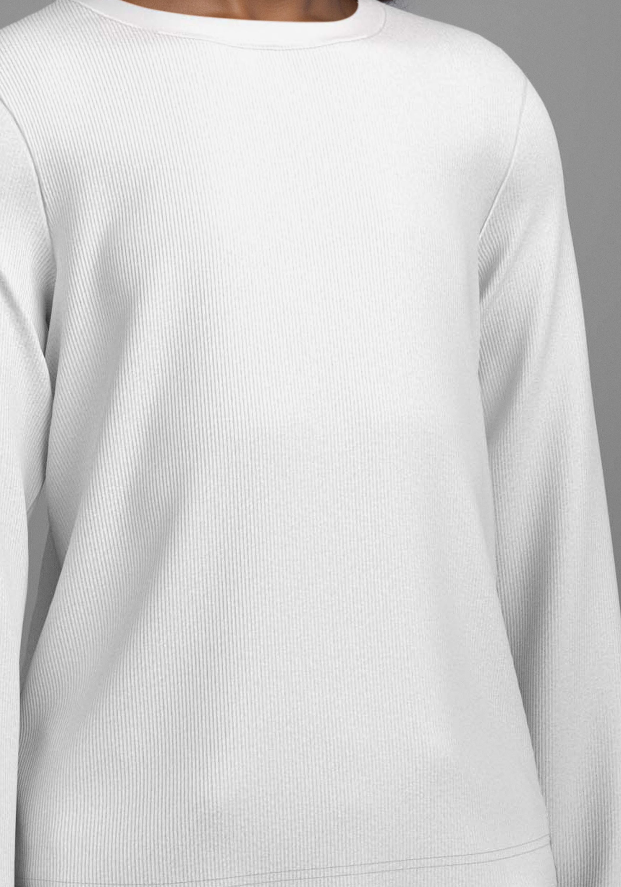 H.I.S Langarmshirt 2er Packung Shirts aus Rippware für Mädchen (Packung, 2-tlg., 2) Für TEENS. 2er Pack Basic Langarmshirts