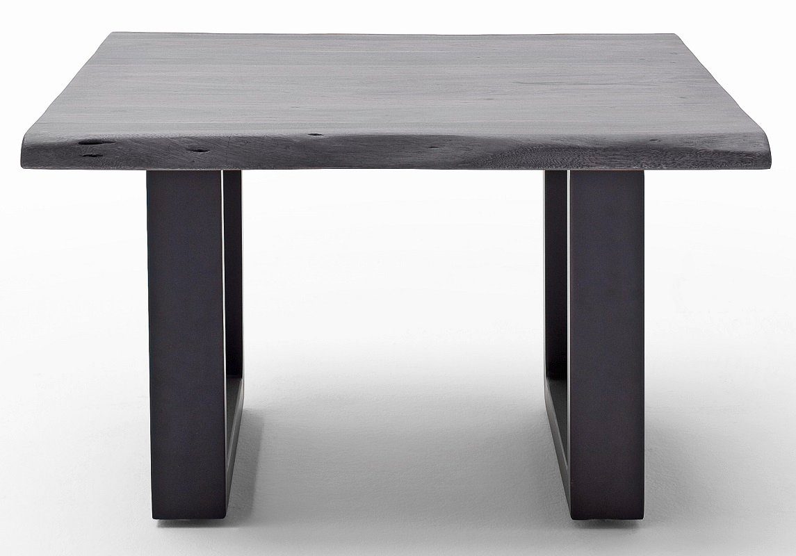 MCA furniture massiv, Akazie Couchtisch U-Gestell, / 75X75, Cartagena, Couchtisch grau (no-Set)