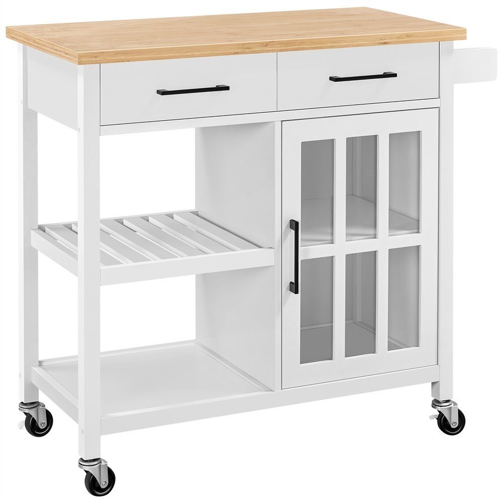 Yaheetech Sideboard Küchenschrank Küchenwagen Servierwagen, Kücheninsel