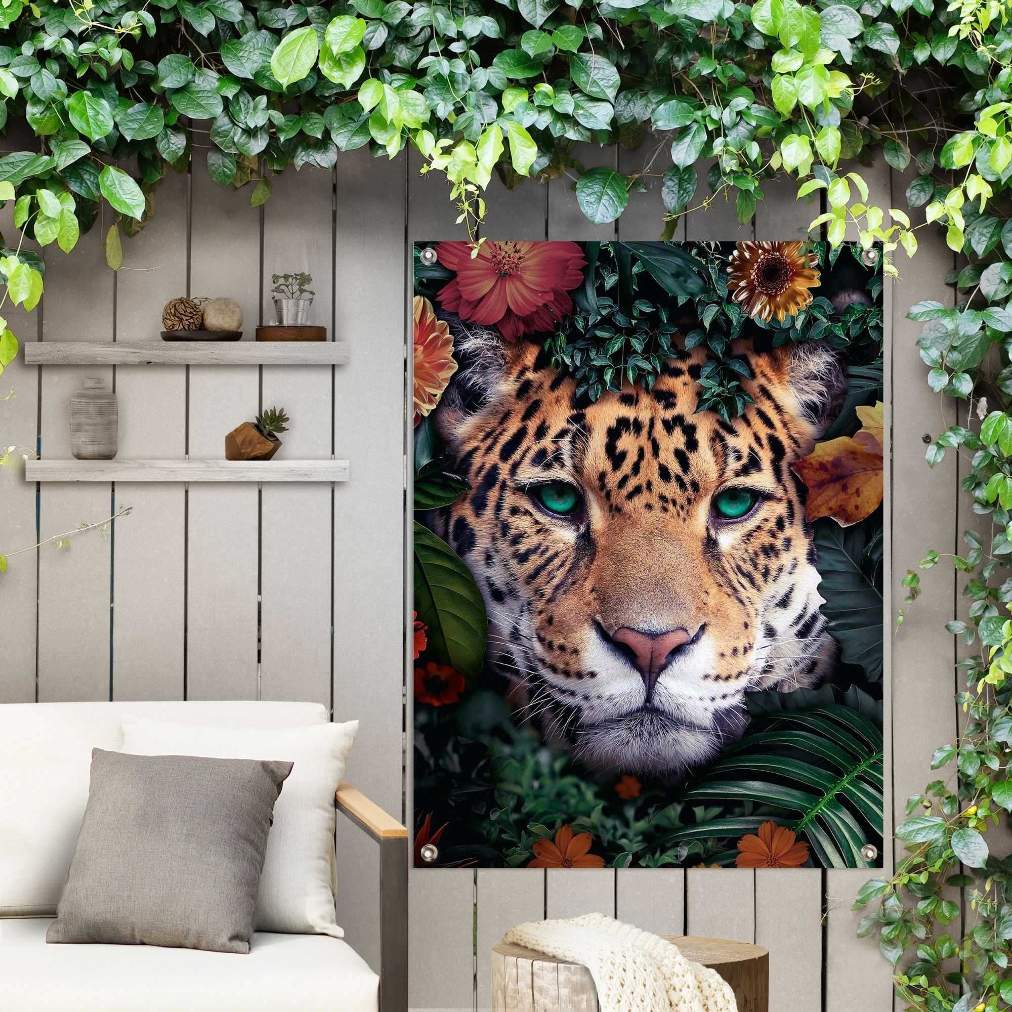 Reinders! Poster Leopard, Hochwertiger Druck aus 100 % pvc für den  Außeneinsatz
