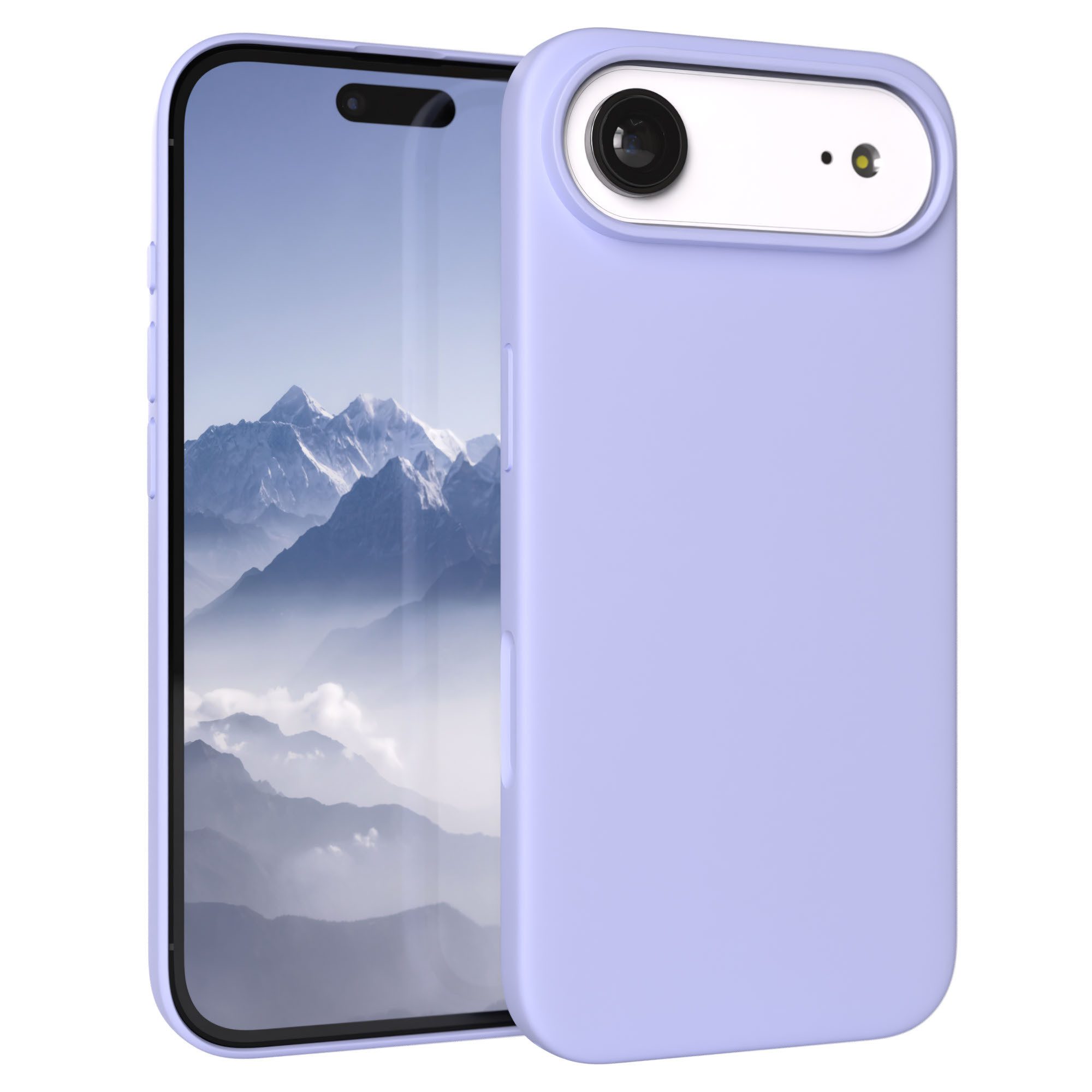EAZY CASE Handyhülle für Apple iPhone Air Hülle Silikon 6,5 Zoll, Handytasche aus Silikon Slimcover stoßfest Violett / Lila Lavendel
