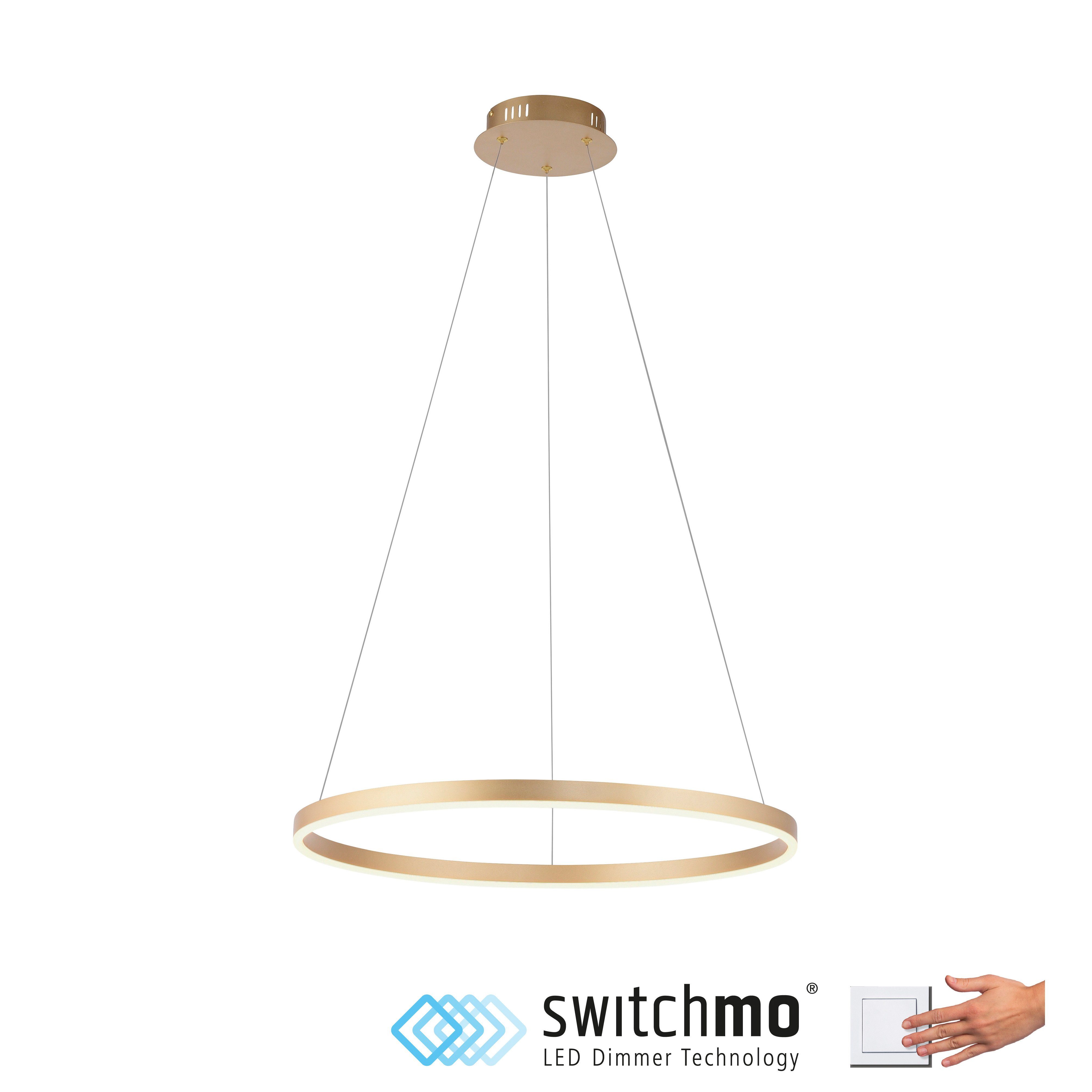 Leuchten Switchmo LED integriert, Pendelleuchte Warmweiß, LED, Direkt fest RITUS, dimmbar,