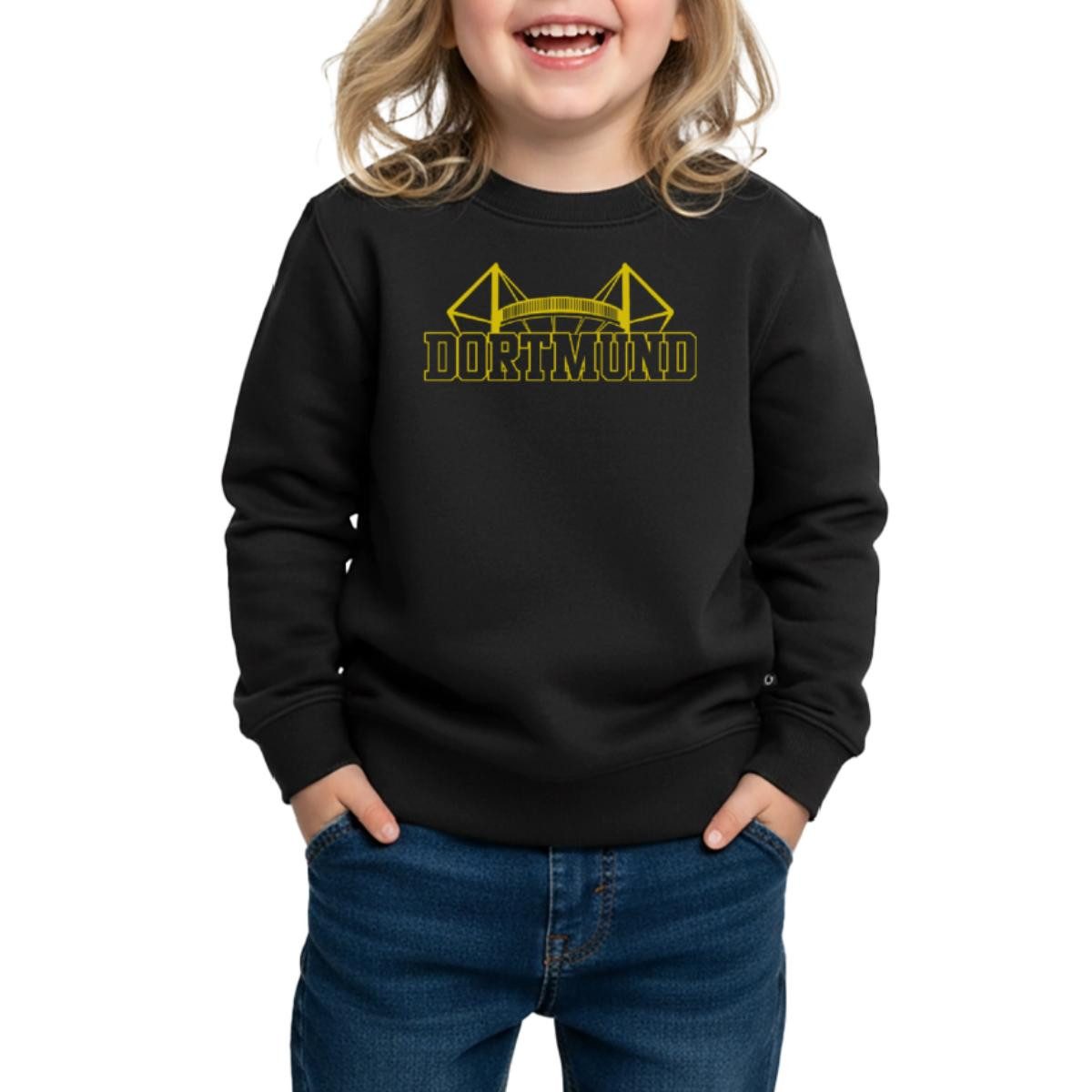 Spreadshirt Sweatshirt Dortmund Stadion Fußball Fan Kinder Premium Pullover (1-tlg)