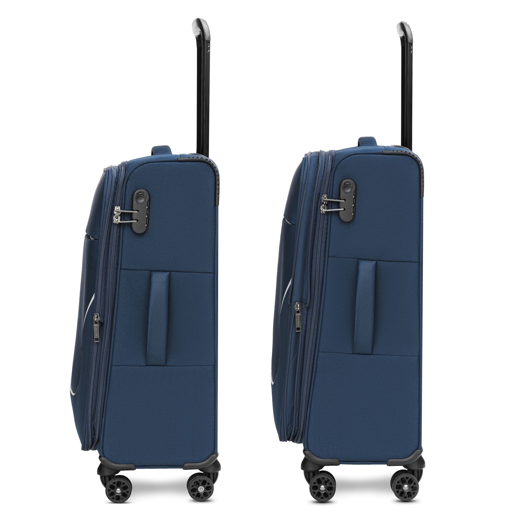 Stratic Weichgepäck-Trolley taska, navy Polyester 4 Rollen