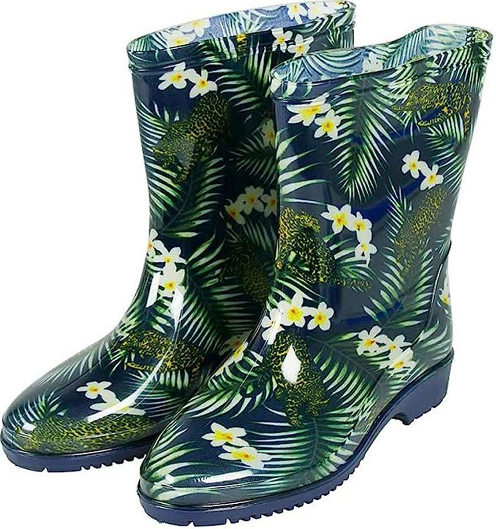 Steinnacher Bärbel Gummistiefel Damen Regenstiefel Dschungel blau Gummistiefelette