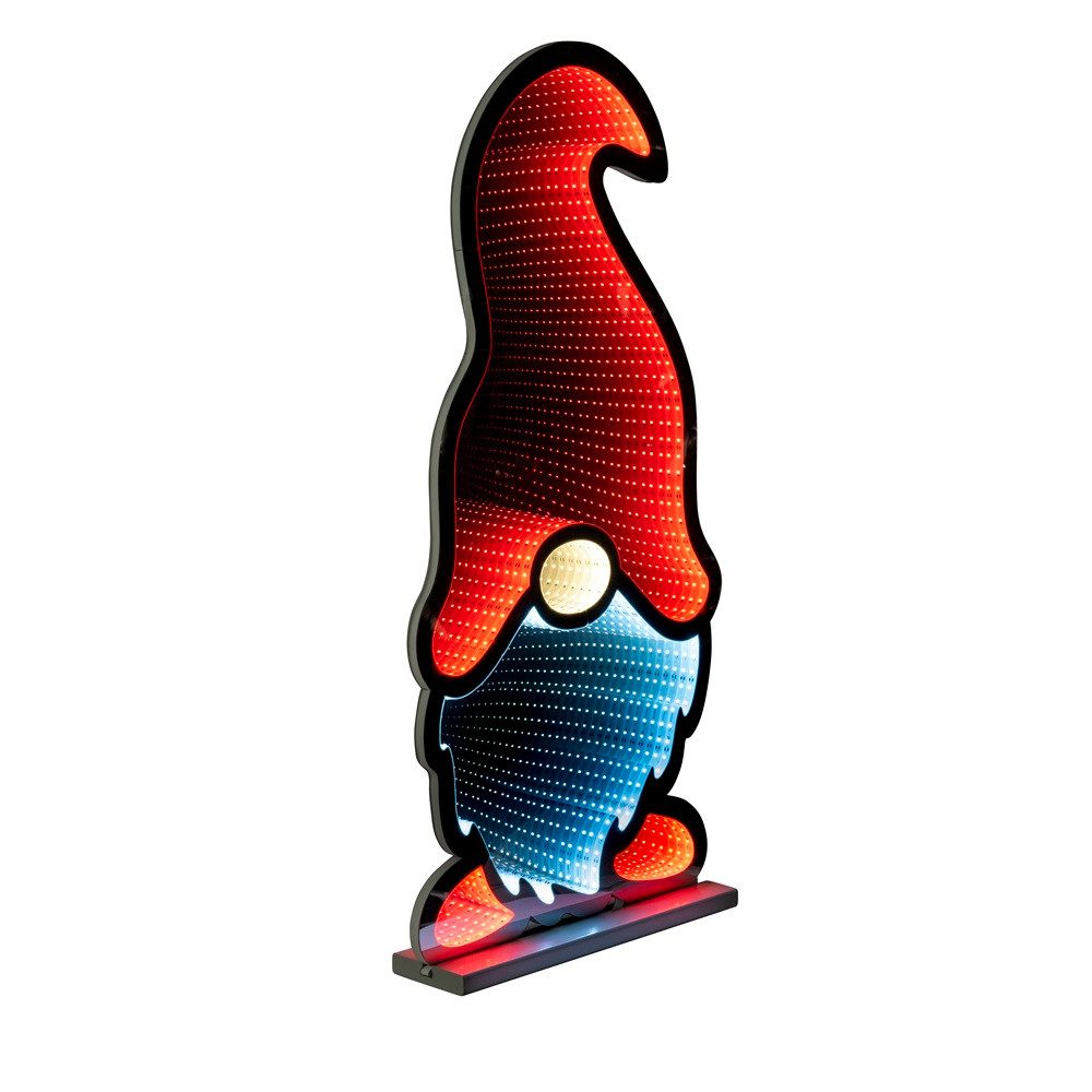 Star-Max LED Dekofigur 35725 LED-Weihnachtswichtel mit Infinity Effekt 233 LED 43,5x10x89cm