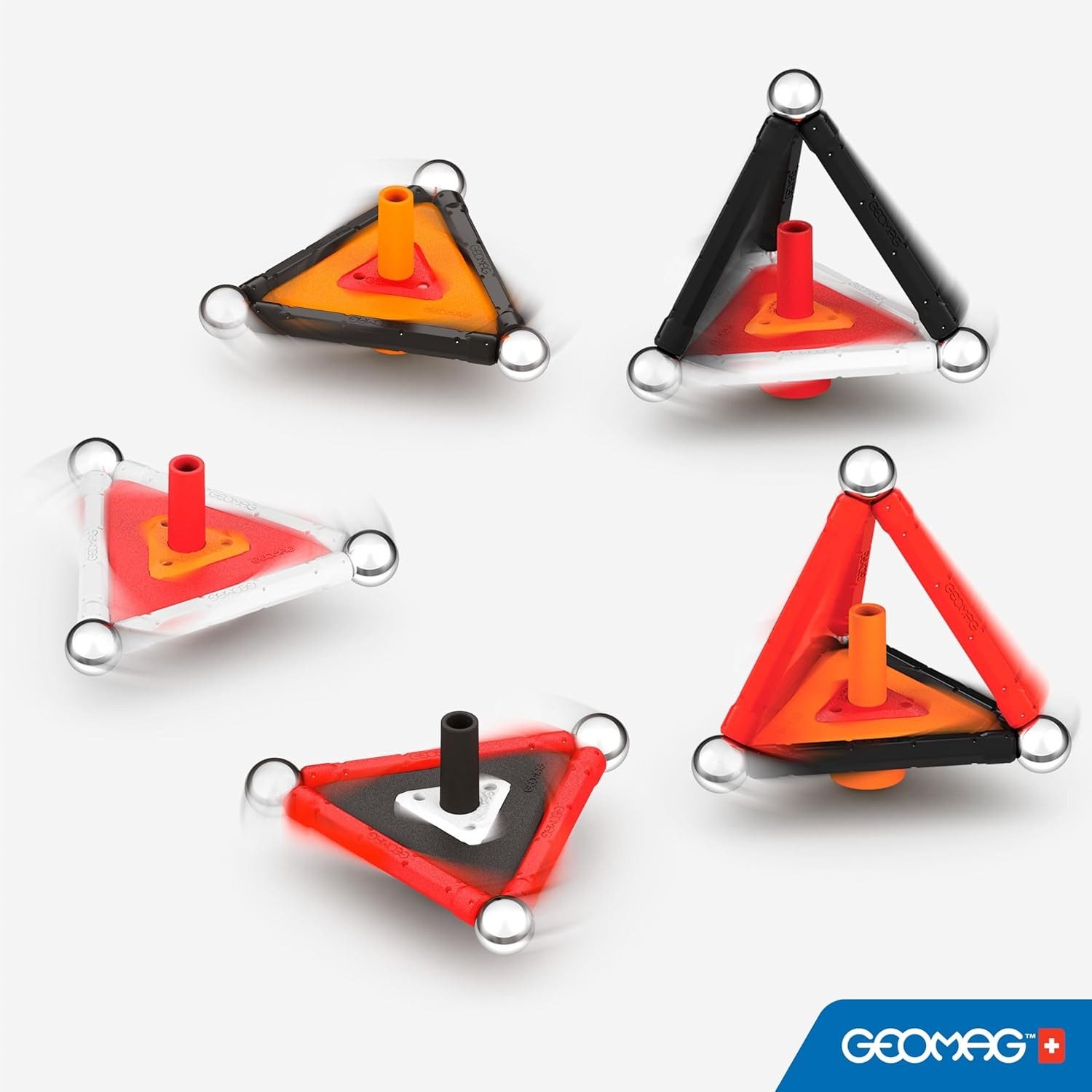 Geomag™ Lernspielzeug 038 mit Platten, Magnetstäben und Kugeln. 32tlg. Magnetismus (Platten (Panels), Magnetstäbe, Kugeln, 32-St), Magnetisch. Erweiterbar. Rotierend