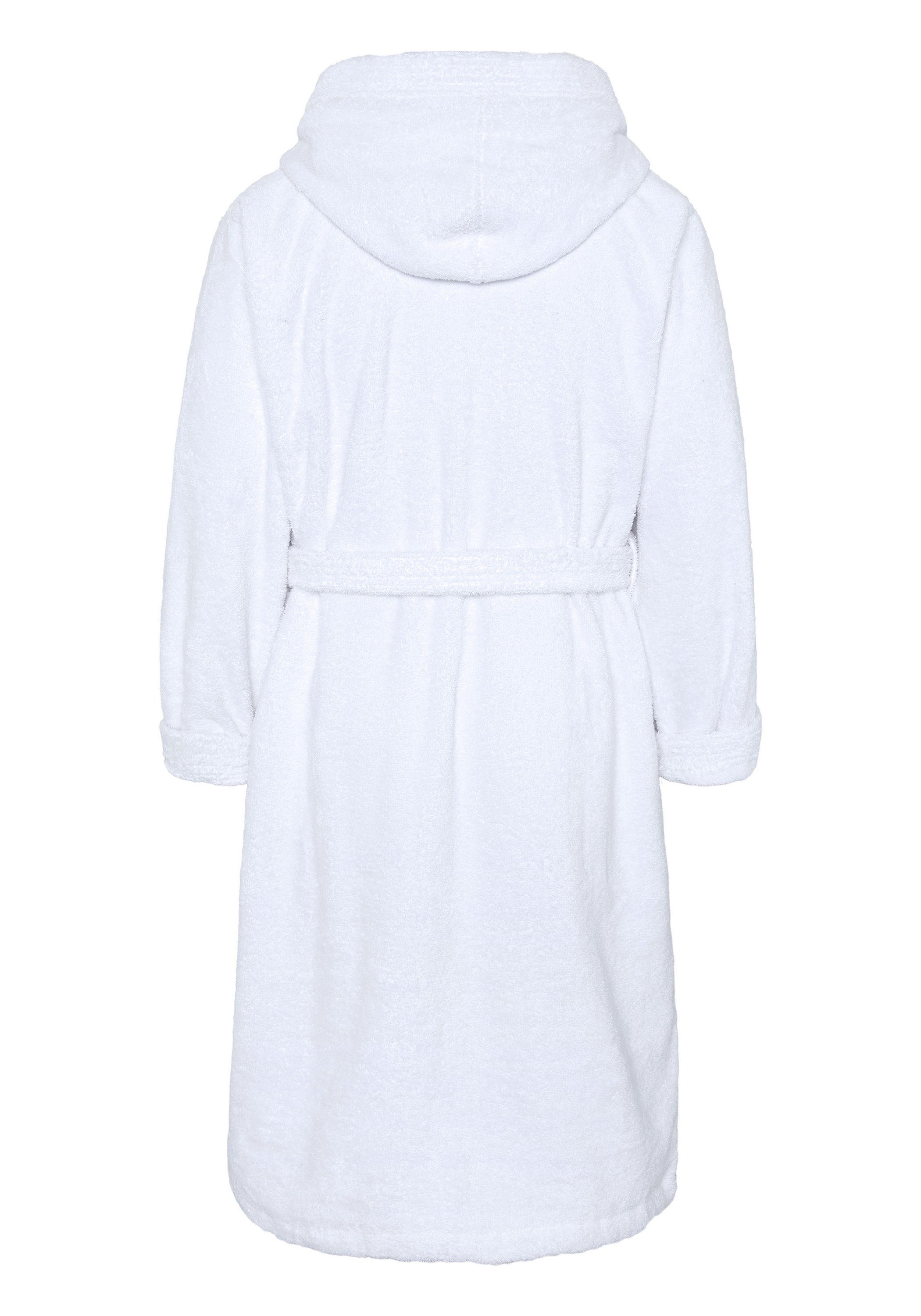 Polo Sylt Bademantel mit Logos, Gürtel und aufgesetzten Taschen, langform, günstig online kaufen