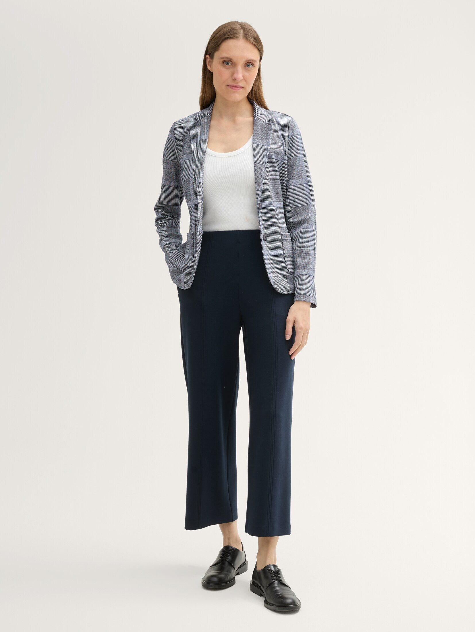 TOM TAILOR Jackenblazer Blazer Regular Fit Blazer im Karomuster