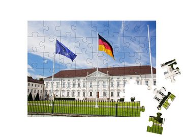 puzzleYOU Puzzle Schloss Bellevue, Präsidentenpalais in Berlin, 48 Puzzleteile, puzzleYOU-Kollektionen Berlin, Deutsche Städte, Deutsche Großstädte