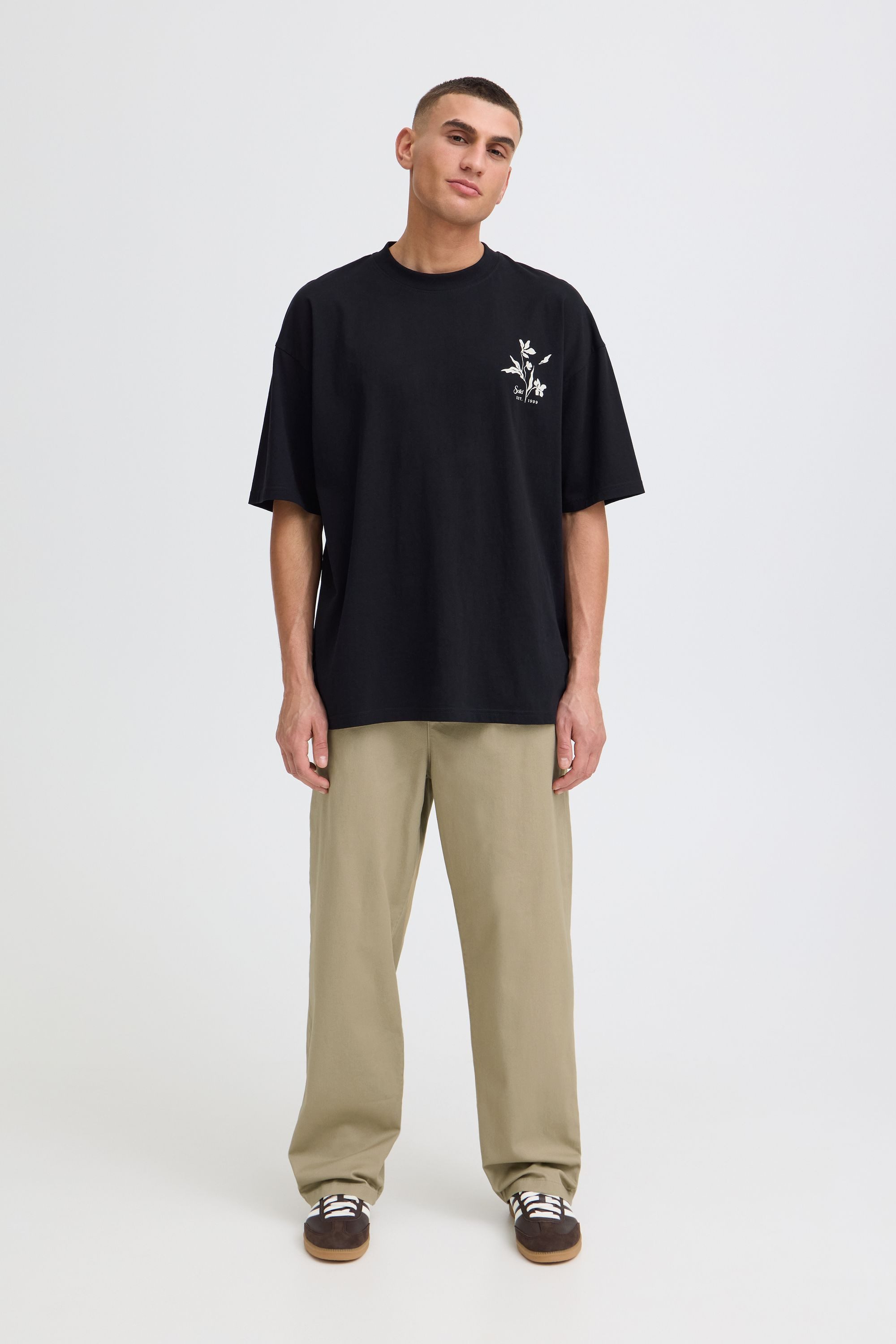 !Solid Chinohose SDMohan Modische Stoffhose im weitem Schnitt - Relaxed Fit