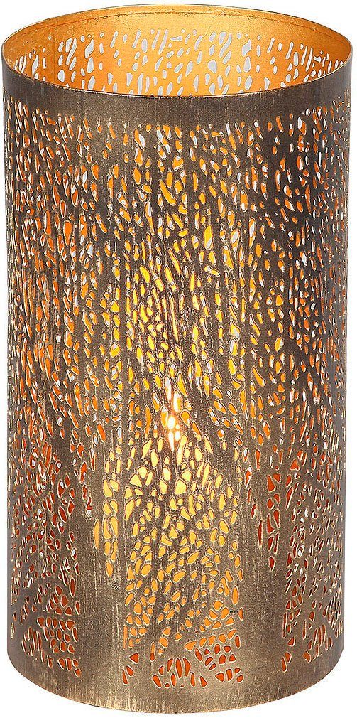 Ambiente Haus Kerzenlaterne Laterne Walddesign - (H) 28 cm (1 St) günstig online kaufen