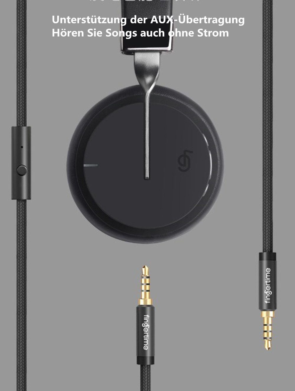 Bluetooth Bass,Wireless Headphones) XDOVET Kabellos Bluetooth-Kopfhörer Kopfhörer Spielzeit und einstellbar,Intensiver Ear,Stunden Over Kopfhörer (Einziehbar black