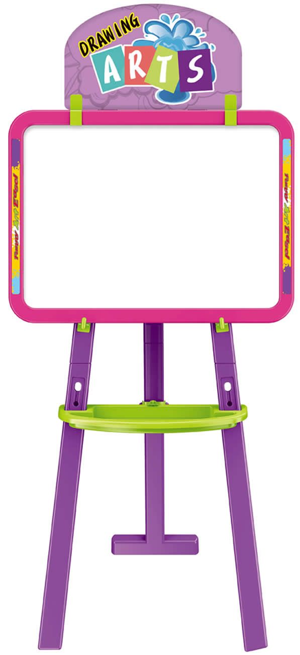 Diakakis Standtafel LED Tafel pink Tafelboard mit zwei Tafelseiten