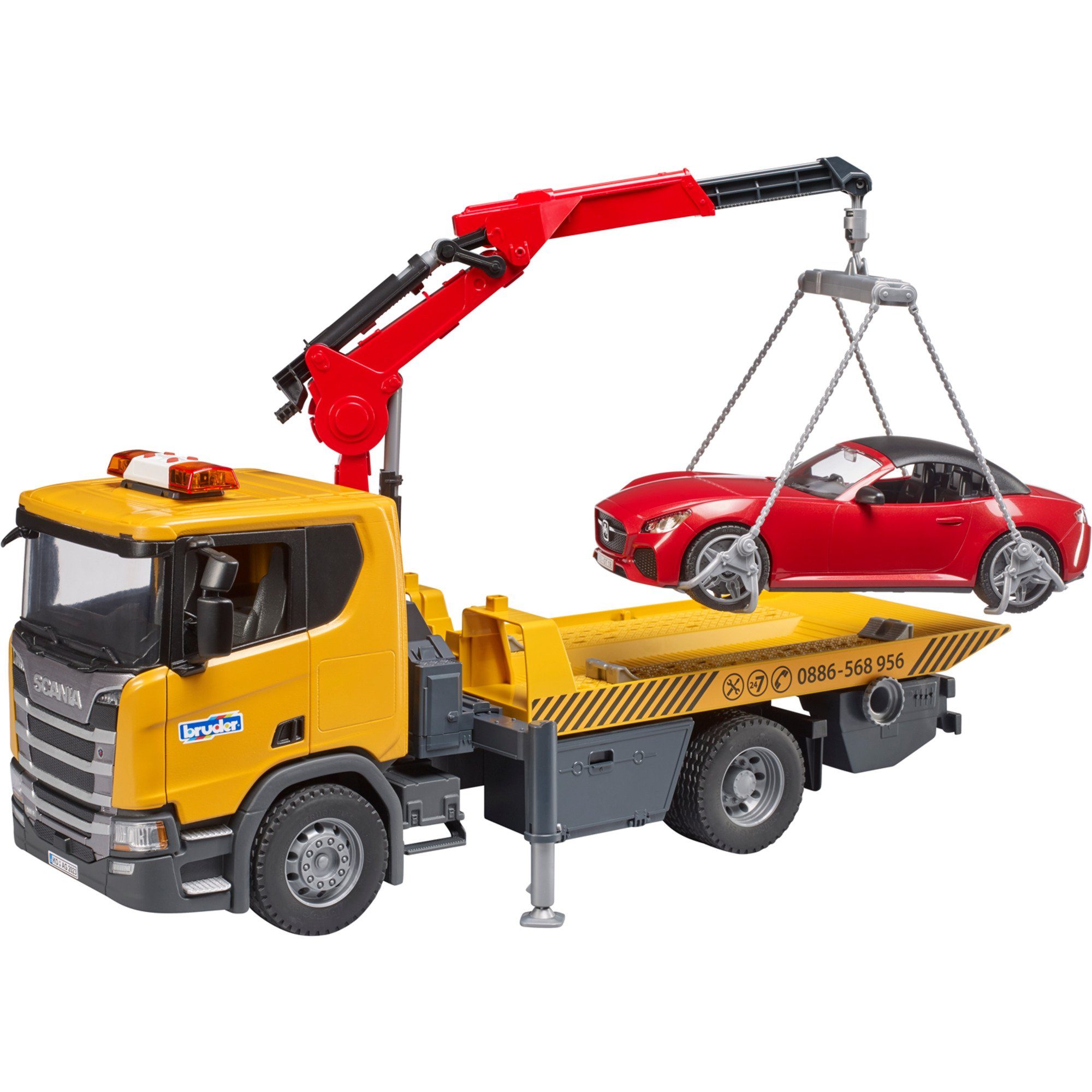 Bruder® Игрушечный грузовик bruder Scania Super 560R Abschlepp-LKW mit Light &