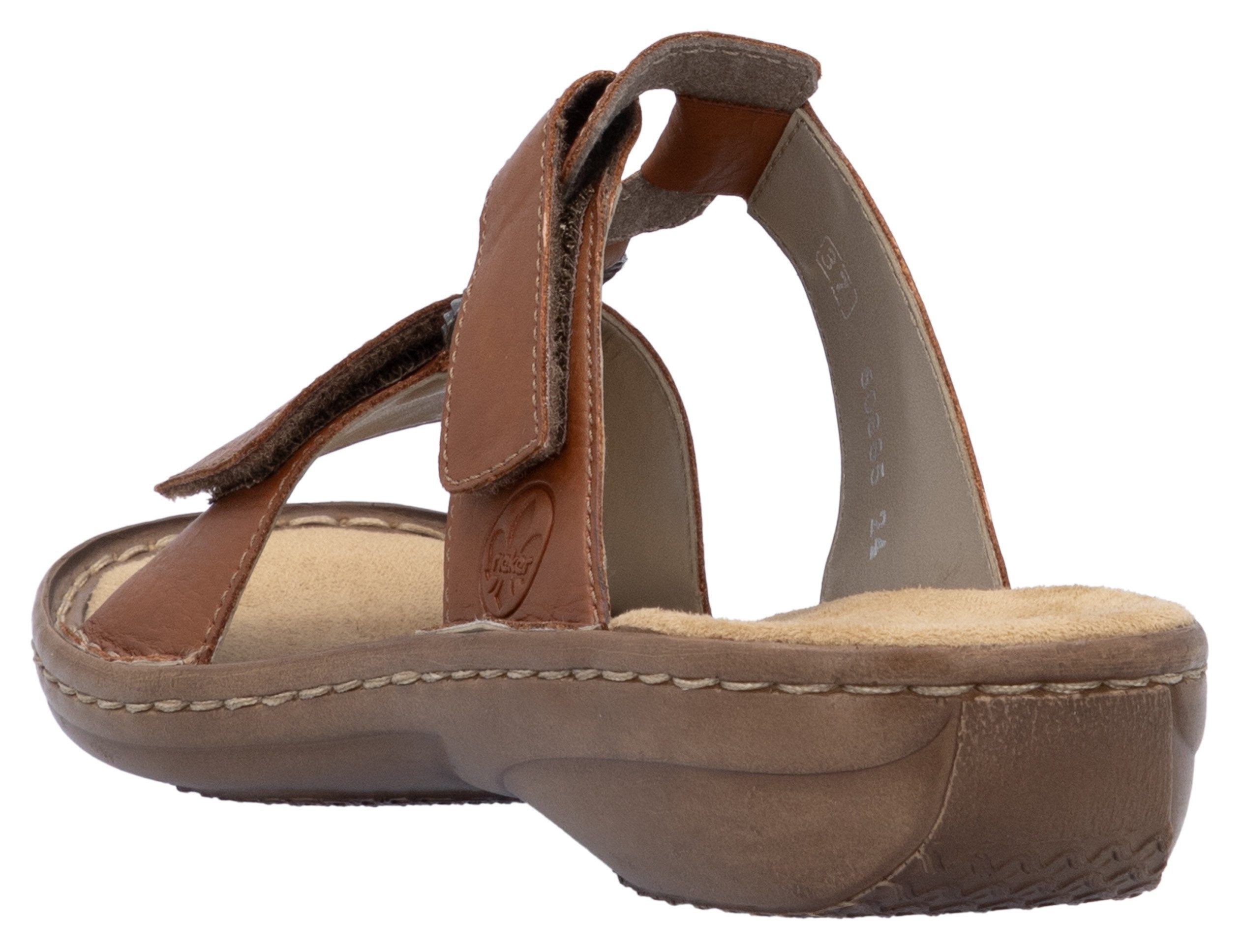 Rieker Pantolette, Sommerschuh, Strandschuh, Klettschuh mit Perforation günstig online kaufen