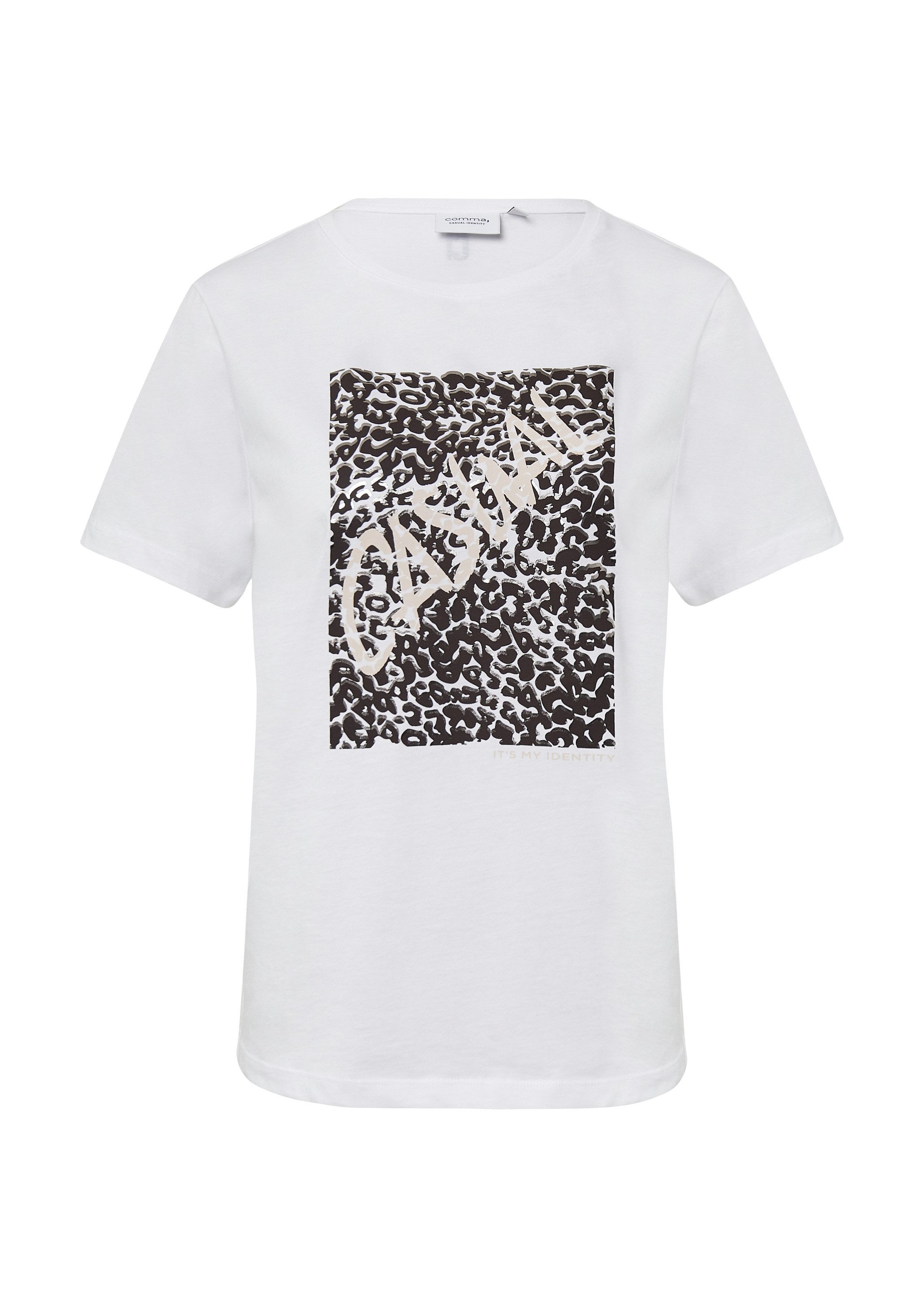 comma Kurzarmshirt T-Shirt T-Shirt aus Baumwolle günstig online kaufen