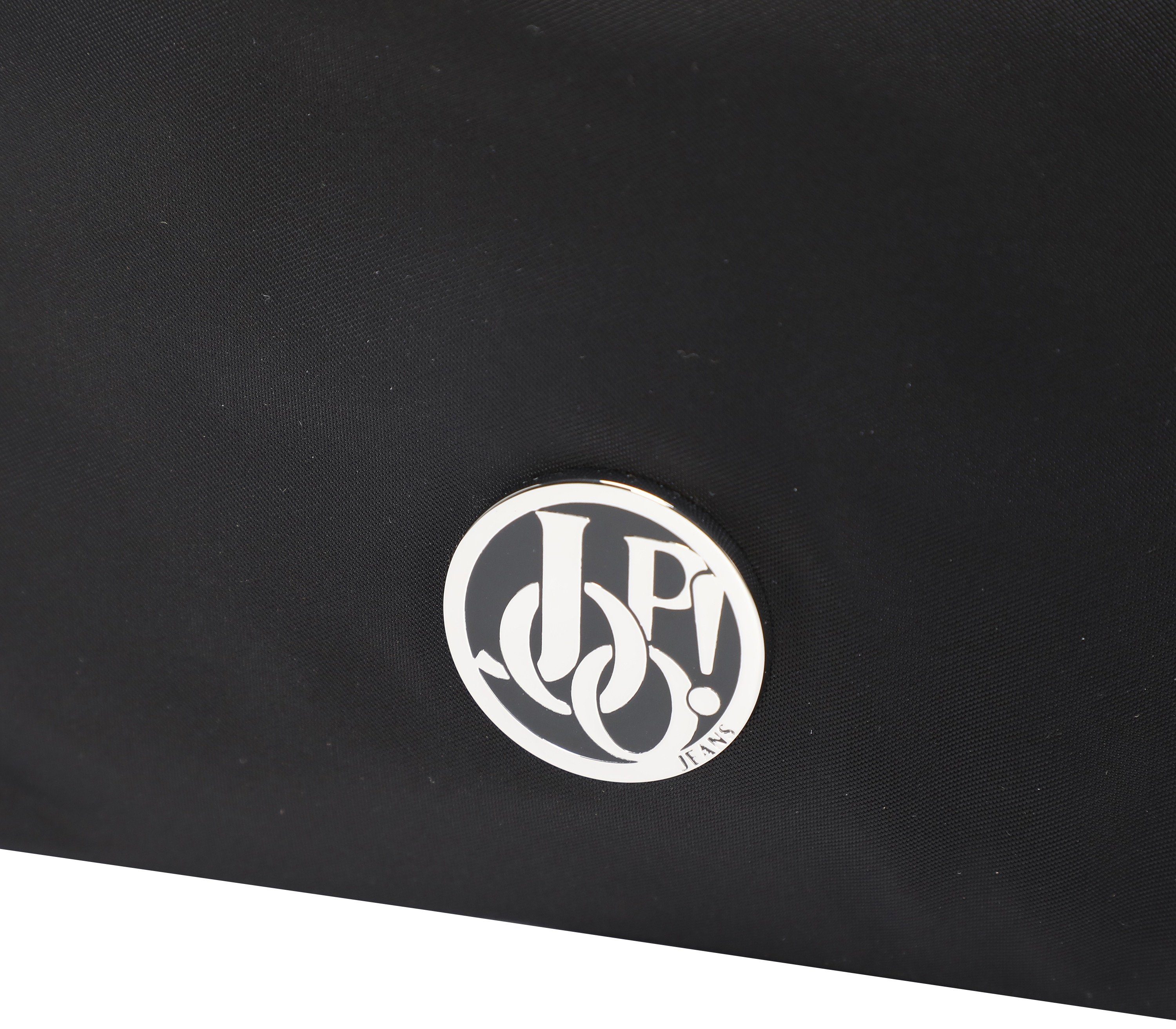 Joop Jeans Umhängetasche auf Logo shoulderbag Umhängeriemen dem shz, schwarz Schriftzug lani lietissimo mit