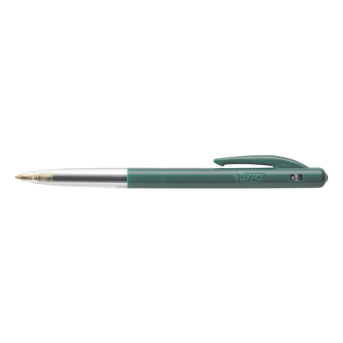 transparentem Kugelschreiber Schaft BIC mit (1-tlg), M10, grün