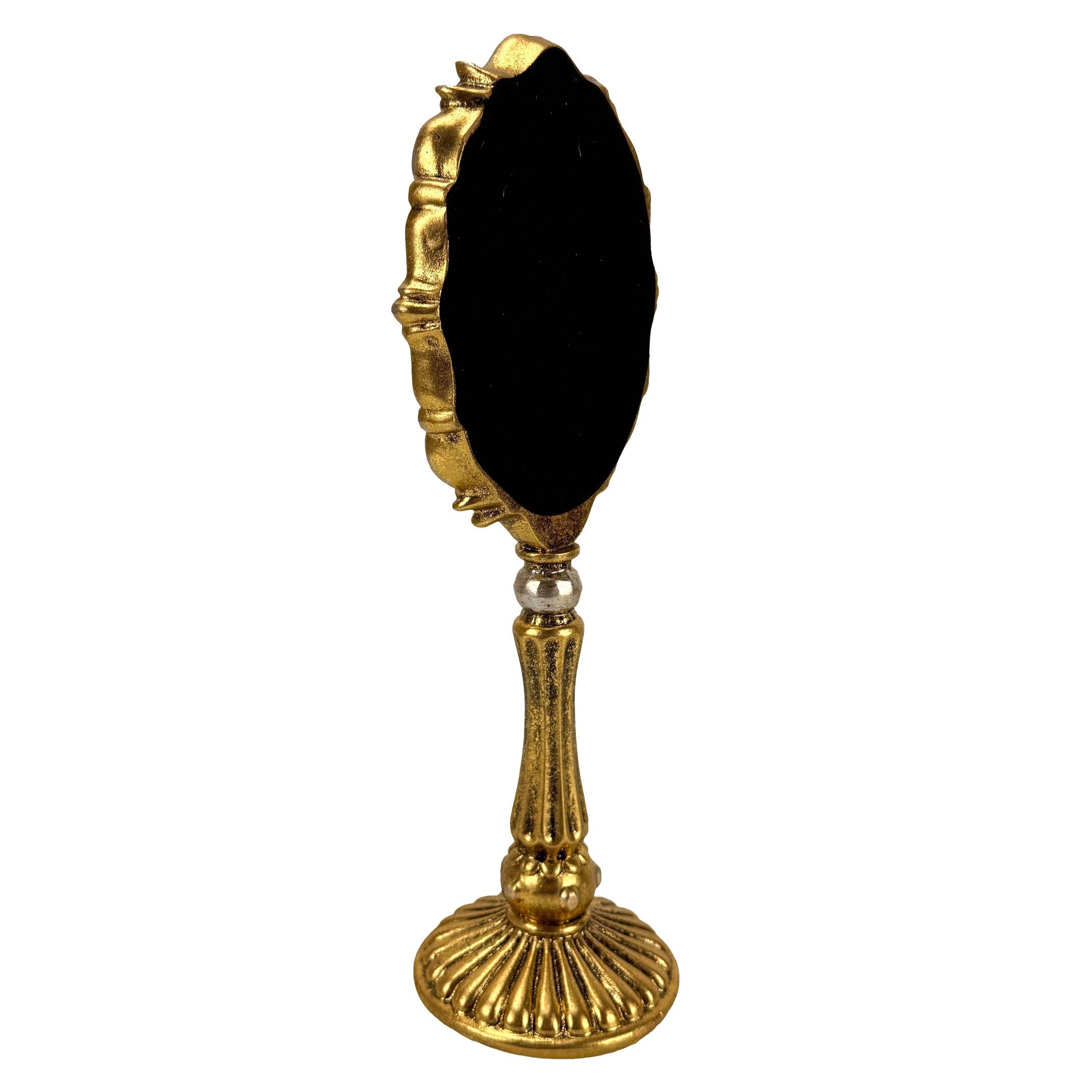 Online-Fuchs Dekospiegel Tischspiegel im goldenen Barock Stil mit schönen Verzierungen (kunstvoll gestaltet, ideal für das Sideboard), detailreiche Ornamente