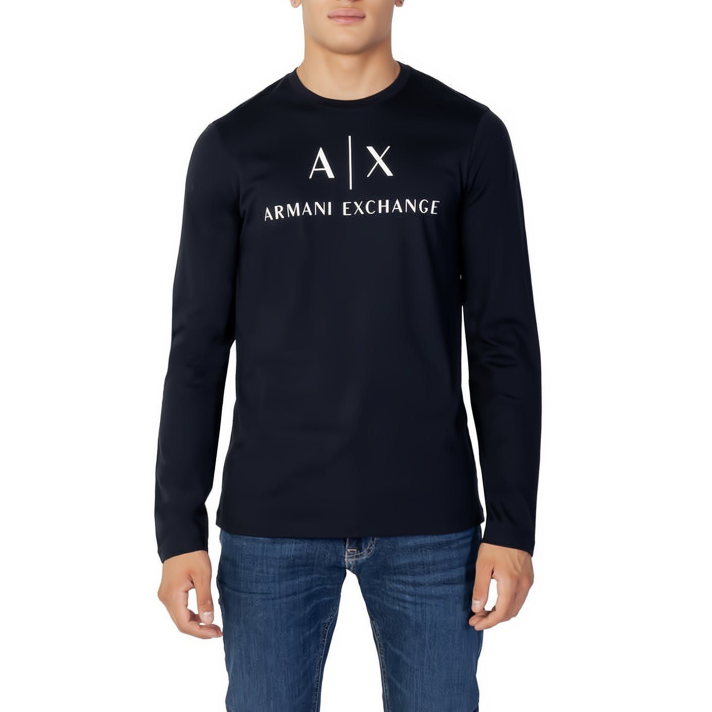 ARMANI EXCHANGE T-Shirt kurzarm, Rundhals, ein Must-Have für Ihre Kleidungskollektion! Marine