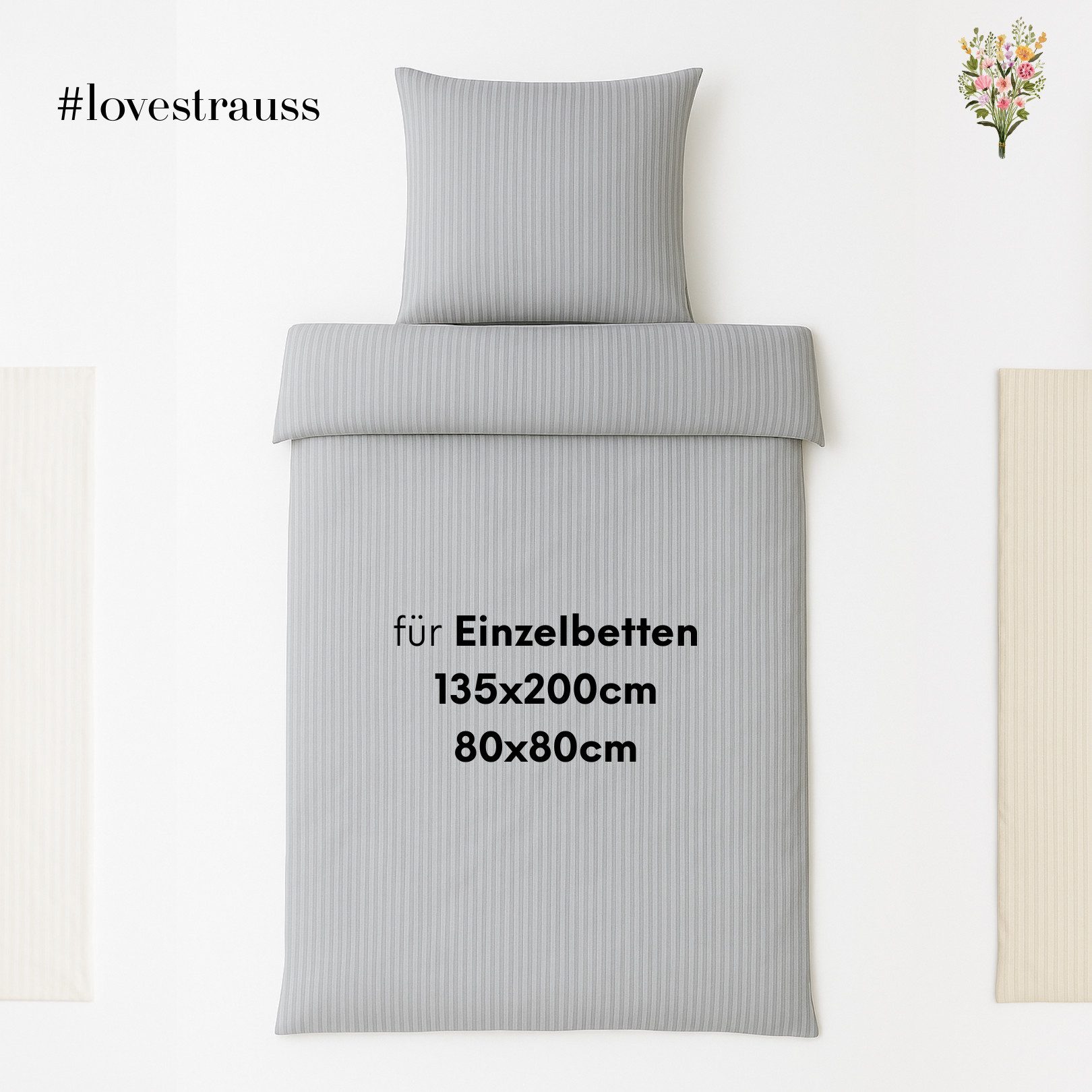 Strauss Home Bettwäsche Luxus Satin Bettwäsche – Atmungsaktiv & Angenehm, L günstig online kaufen