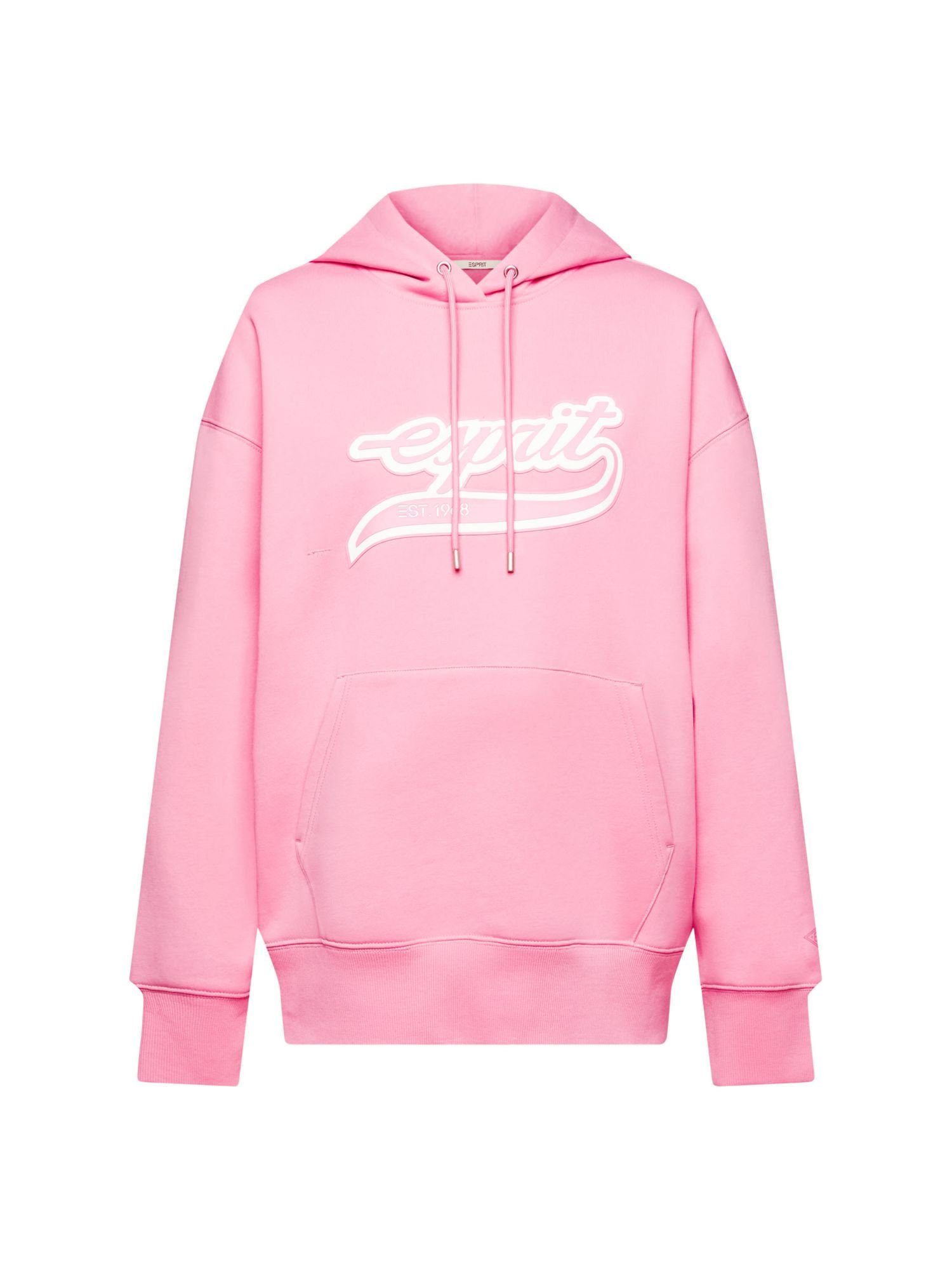 Esprit Sweatshirt Logo-Hoodie aus Fleece (1-tlg) PINK