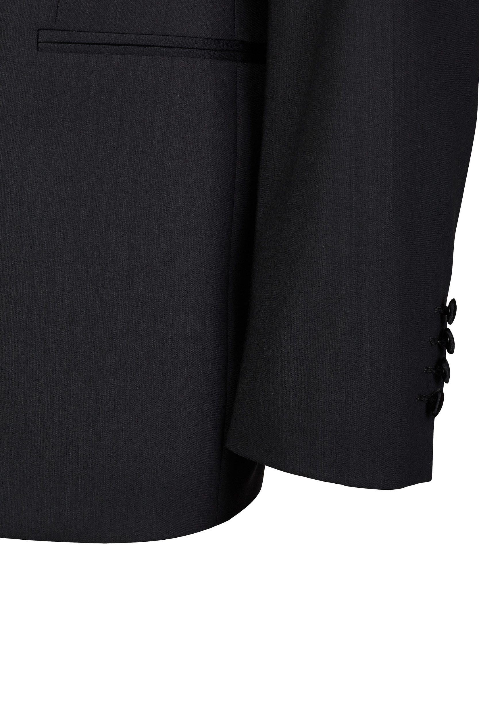 Wilvorst Sakko Wilvorst CLASSICs Herren Smokingsakko Modern Fit Schwarz