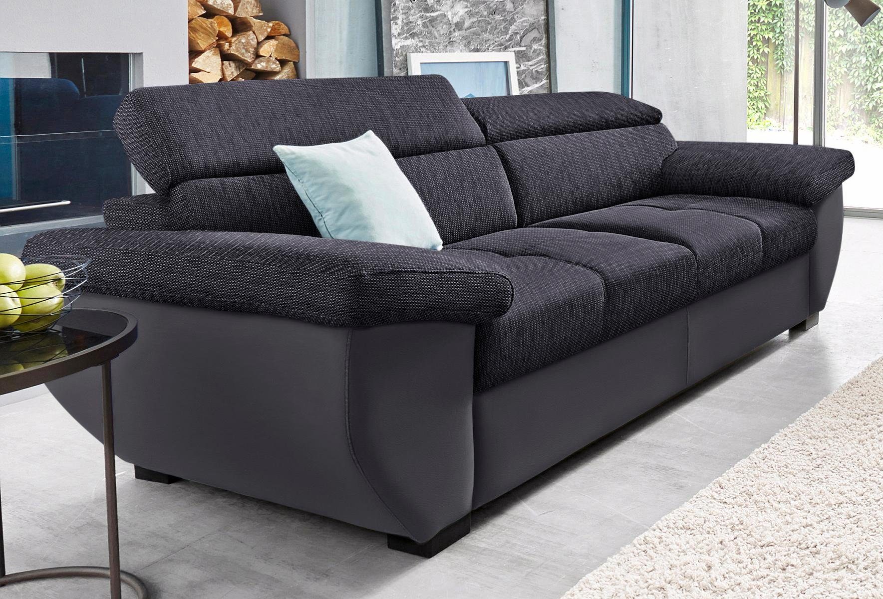 COTTA 2,5-Sitzer Speedway, Big-Sofa mit Kopfteilverstellung günstig online kaufen