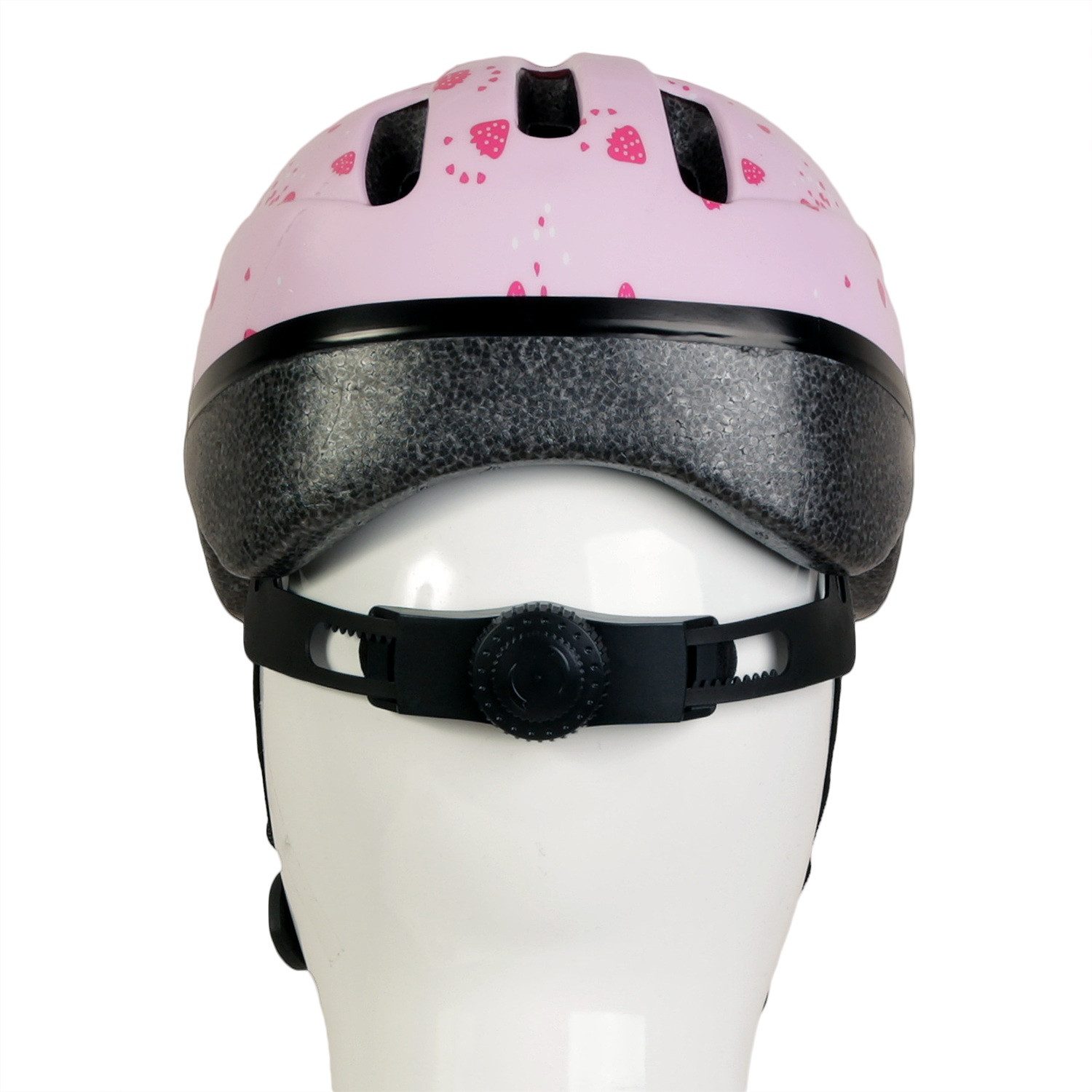 FISCHER Fahrrad Kinderfahrradhelm Kinder Fahrrad-Helm S / M Erdbeer Rosa, Radhelm Fahrrad Helm auch für MTB Inliner oder Sport-Helm Sturz-Helm