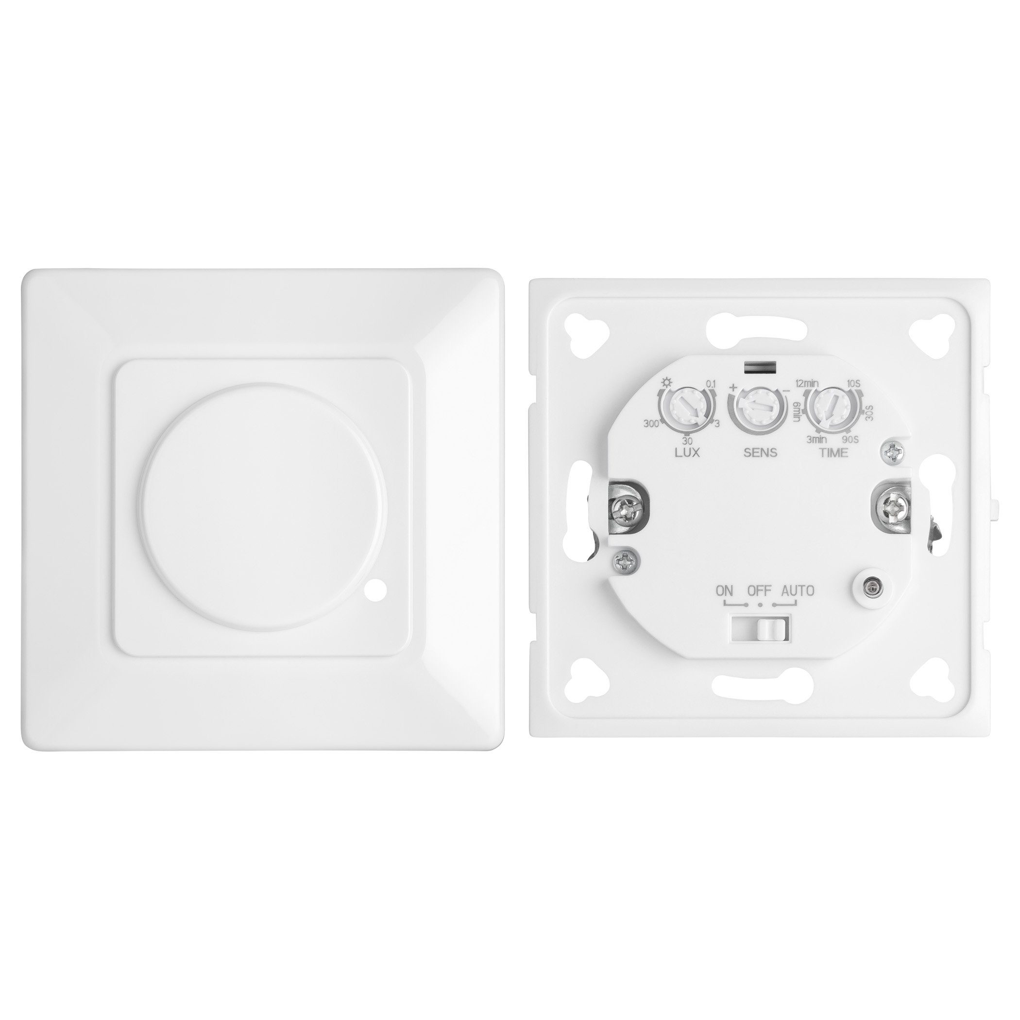SEBSON Bewegungsmelder Bewegungsmelder Unterputz HF Sensor LED geeignet Reichweite 15m/180°, (1-St)
