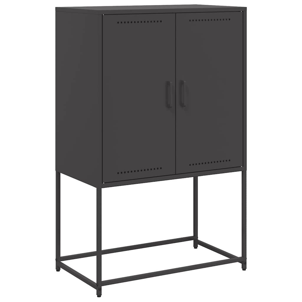 vidaXL Highboard Highboard Schwarz 68,5x38,5x107 cm Stahl (1 St)