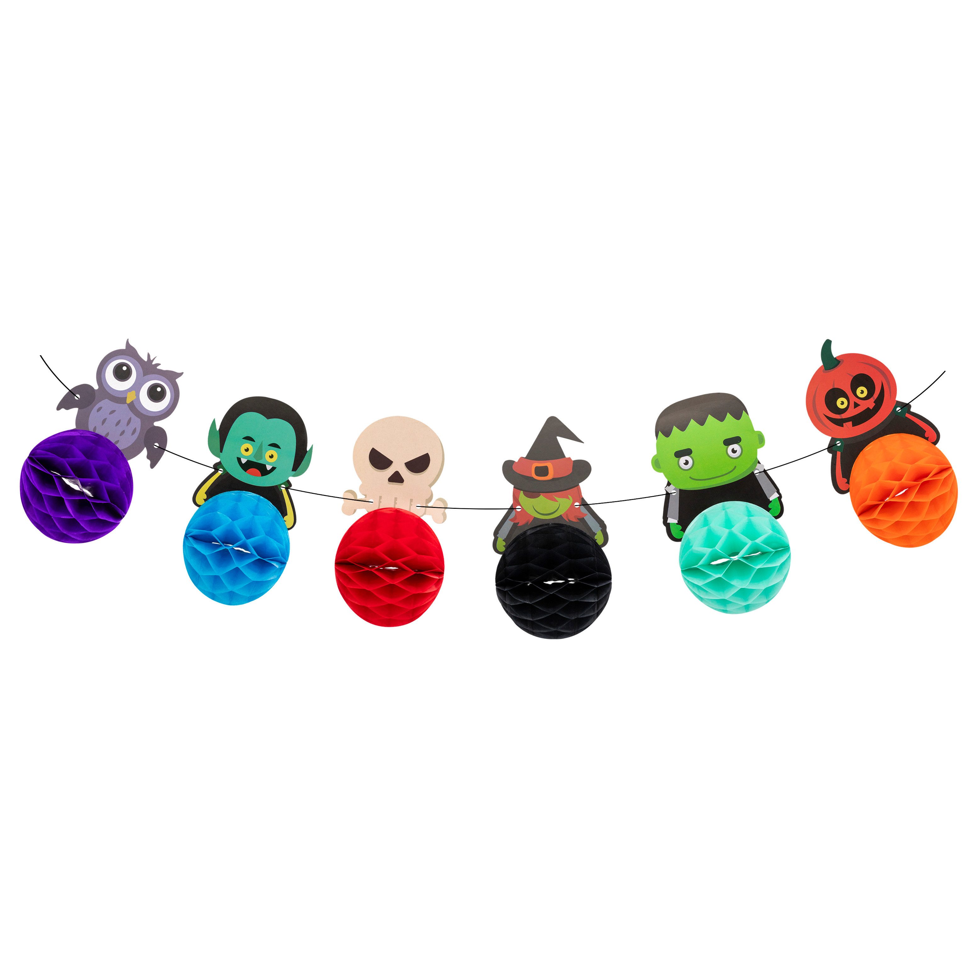 Idena Girlande Idena Bundle Girlanden Wabenball Figuren Halloween 20x300cm 10 Stück