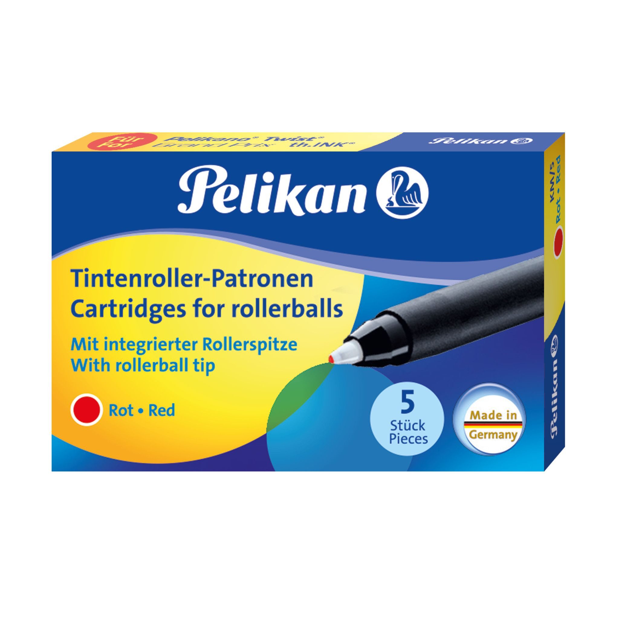 Pelikan Tintenroller Pelikan Tintenroller-Patronen KM/5 rot
