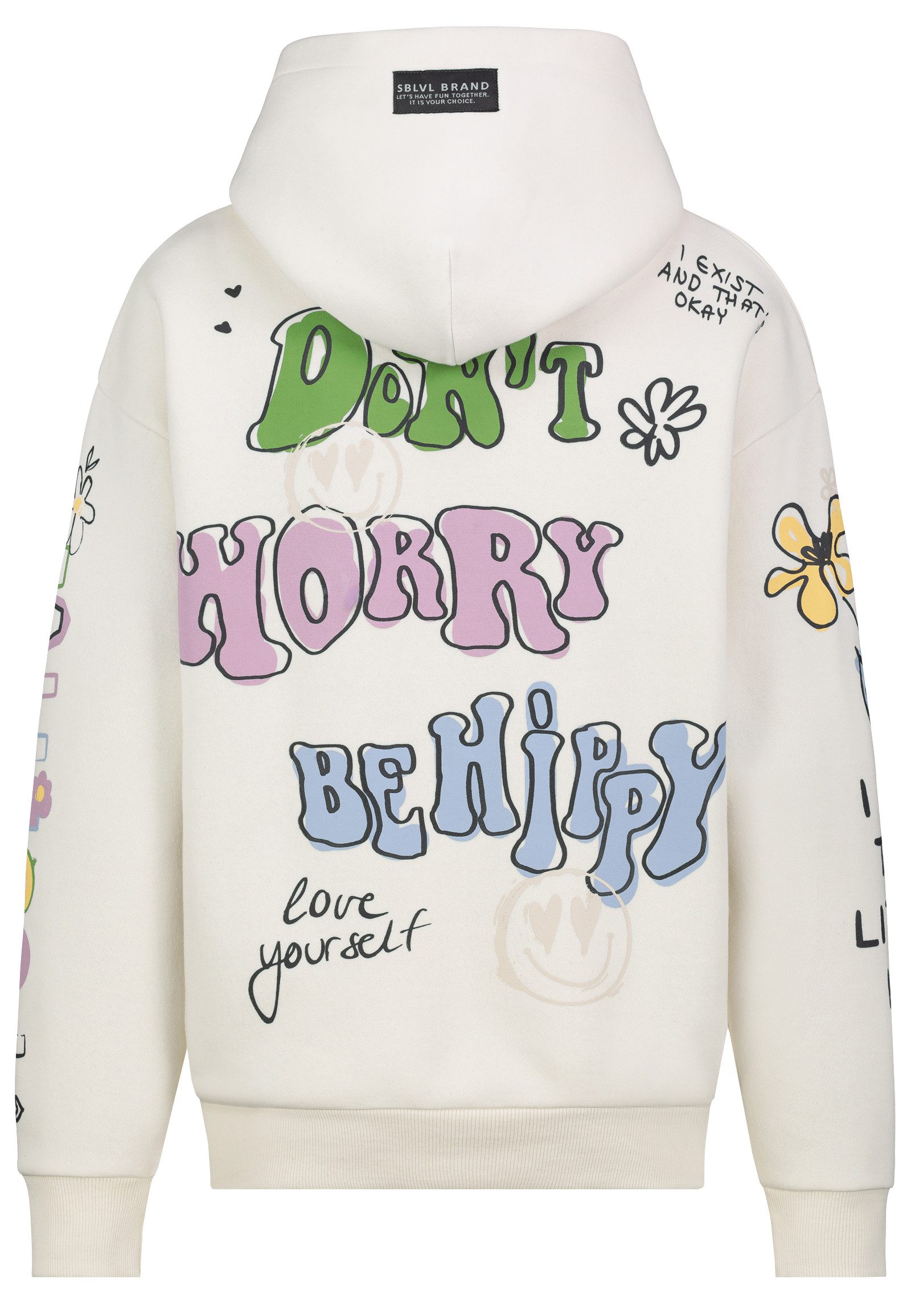 SUBLEVEL Kapuzenpullover Damen Hoodie mit auffälligem günstig online kaufen