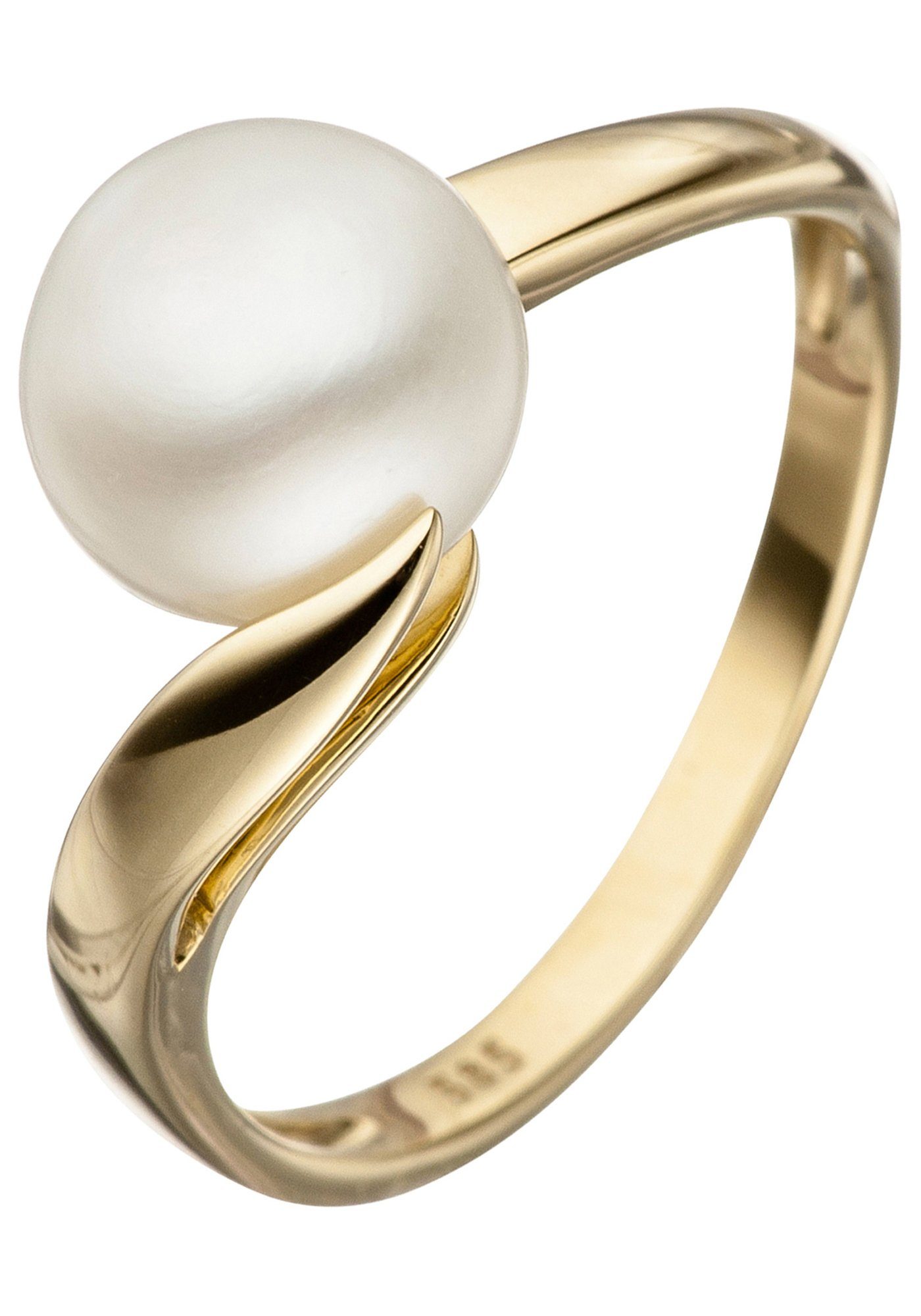 JOBO Perlenring, 585 Gold mit einer Süßwasser-Zuchtperle günstig online kaufen