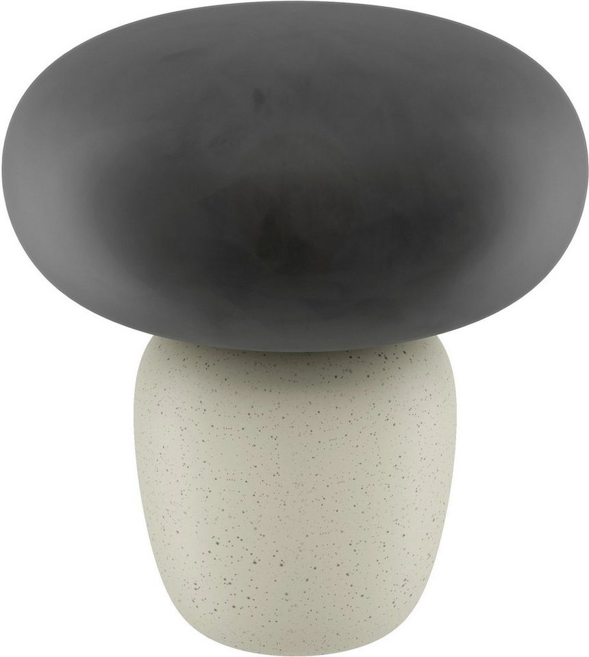 EGLO Tischleuchte CAHUAMA, Leuchtmittel wechselbar, ohne Leuchtmittel,  Tischleuchte in weiß und schwarz aus Keramik - exkl. E27 - 40W