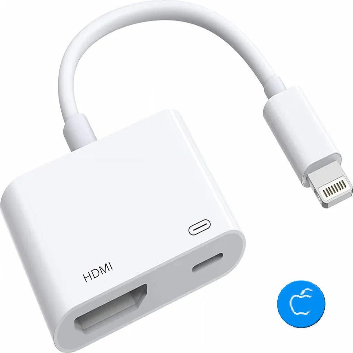 HDMI Lightning Adapter für iPhone & iPad,1080p Full HD Video Konverter USB-Adapter