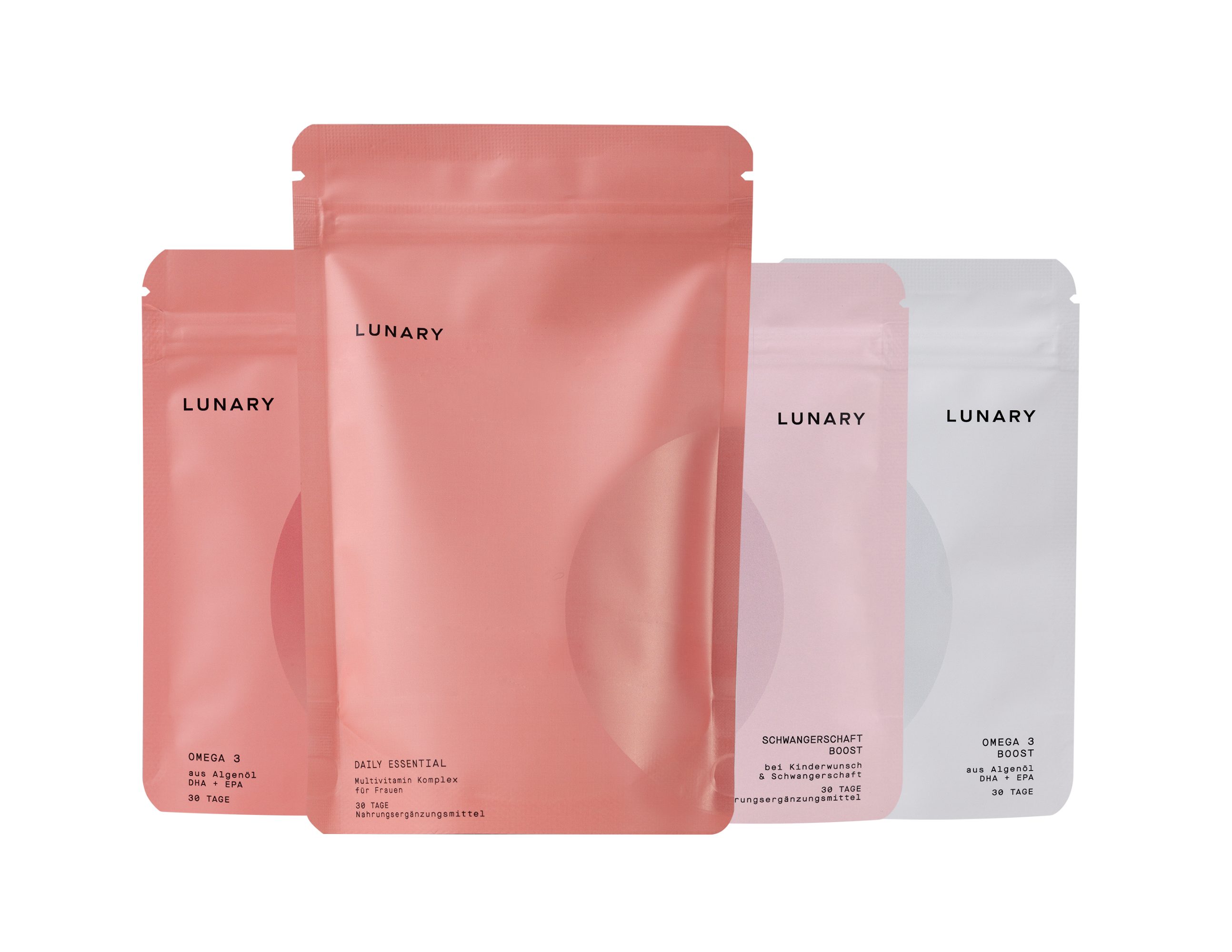 LUNARY Schwangerschaft Set - für Frauen während der Schwangerschaft Kapsel, Pulver