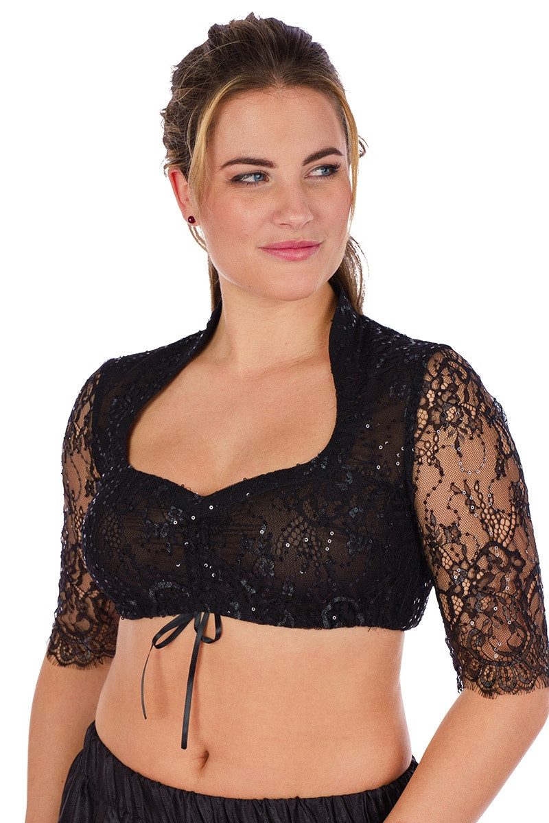 Dirndlbluse Dirndlbluse - GLORIA-EMMA - offweiß, schwarz