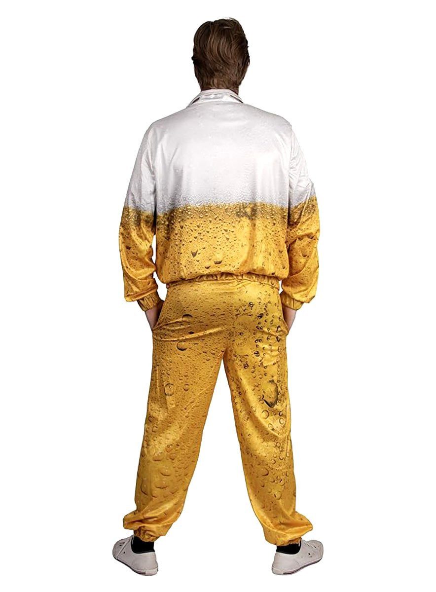 Metamorph Lebensmittel-Kostüm Bier Trainingsanzug, Legeres Outfit für den kühlen Blonden!