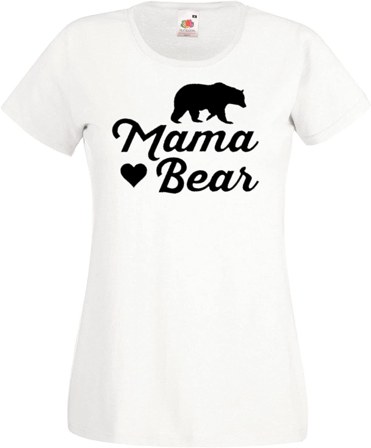 Youth Designz Strampler Mama Papa in mit Baby Damen Baby Design, Weiß Mama Herren T-Shirt / Set Bear Bear Frontprint Strampler tollem